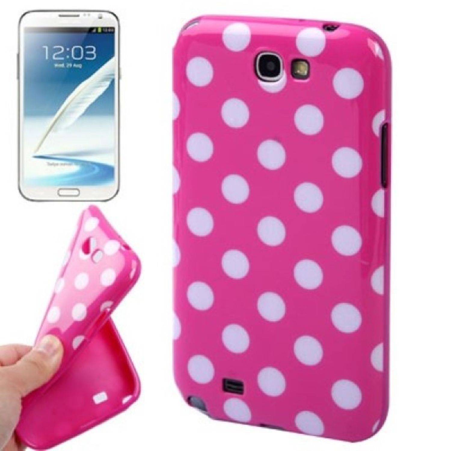 Samsung Galaxy Note 2 N7100 Handyhülle Backcover Rosa