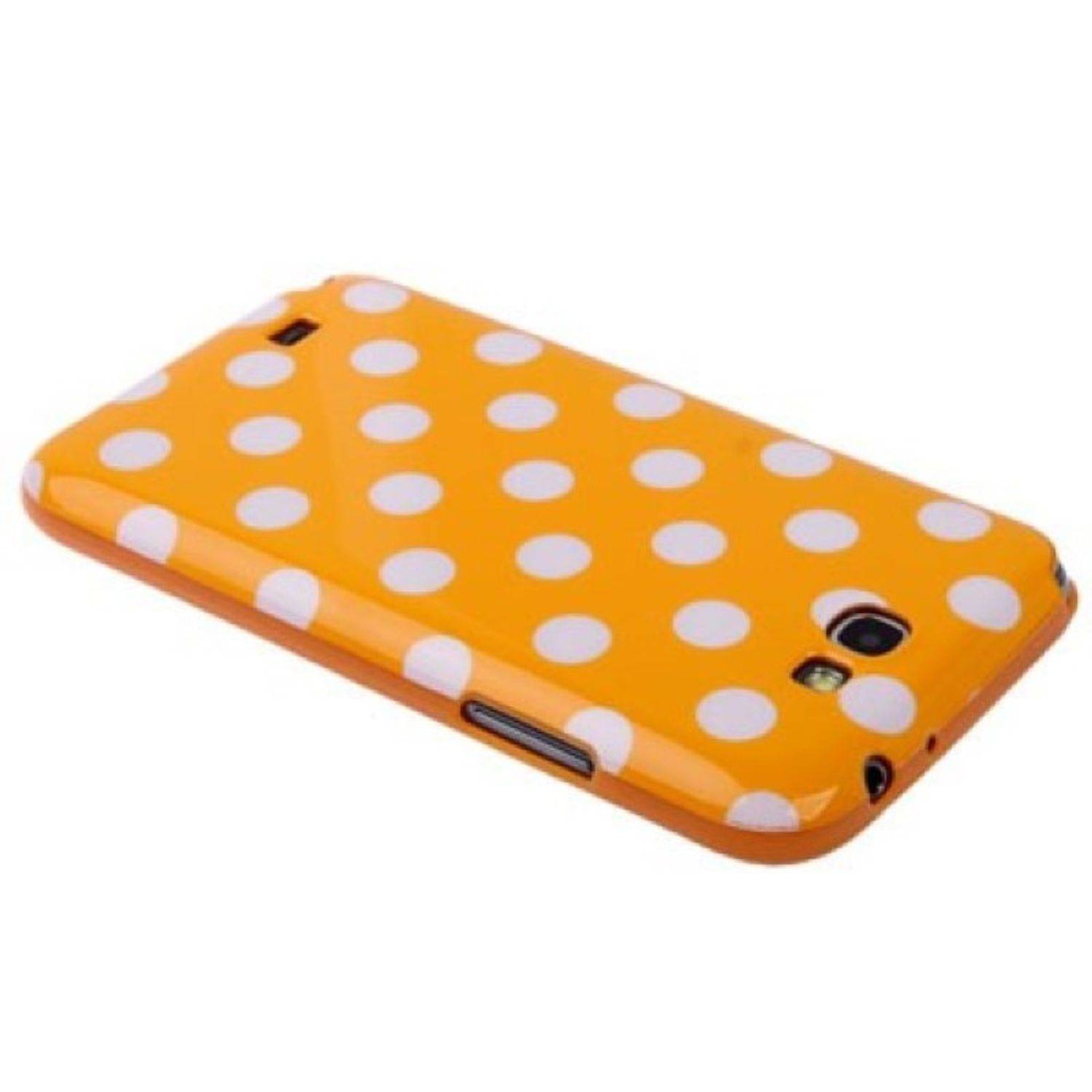 Samsung Galaxy Note 2 N7100 Handyhülle Backcover Orange