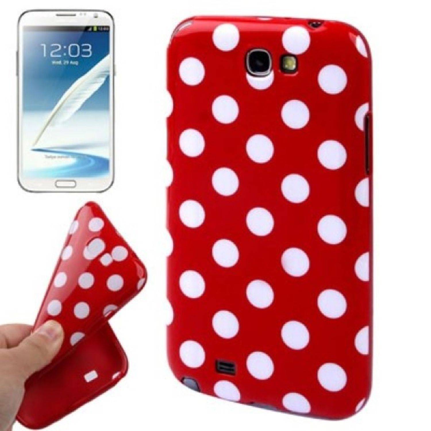 Samsung Galaxy Note 2 N7100 Handyhülle Backcover Rot