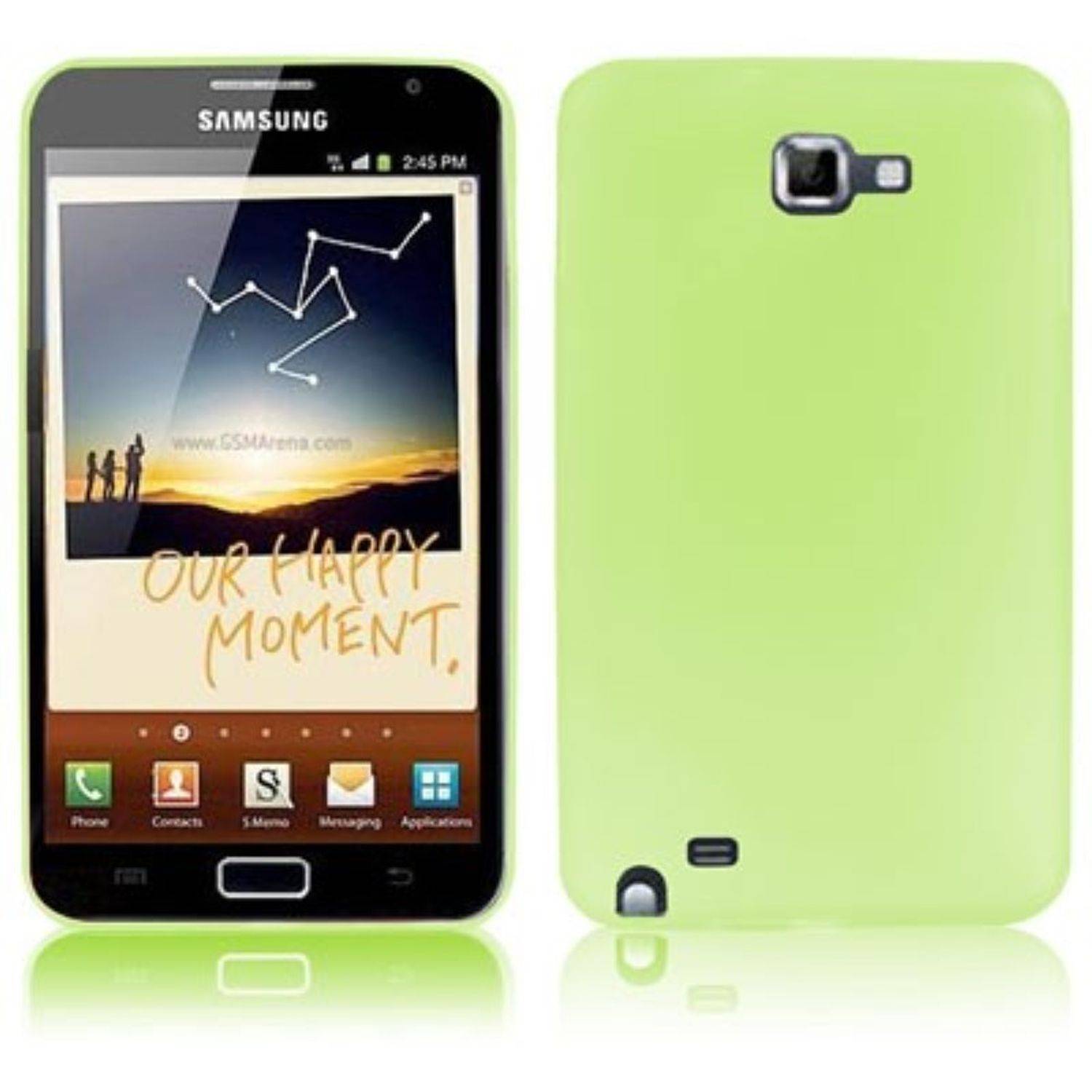 Samsung Galaxy N i9220 Handyhülle Backcover Grün