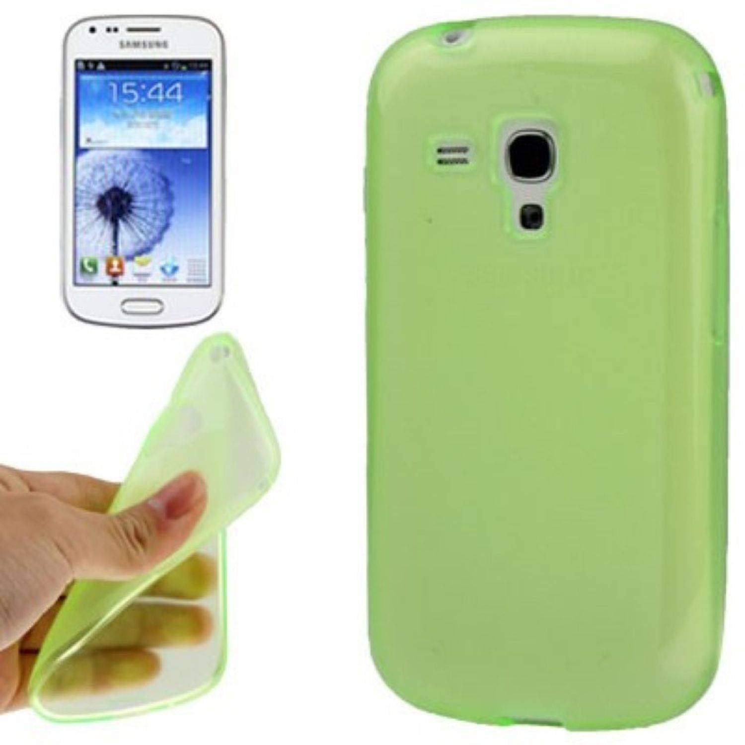 Samsung Galaxy S Duos S7562 Handyhülle Backcover Grün