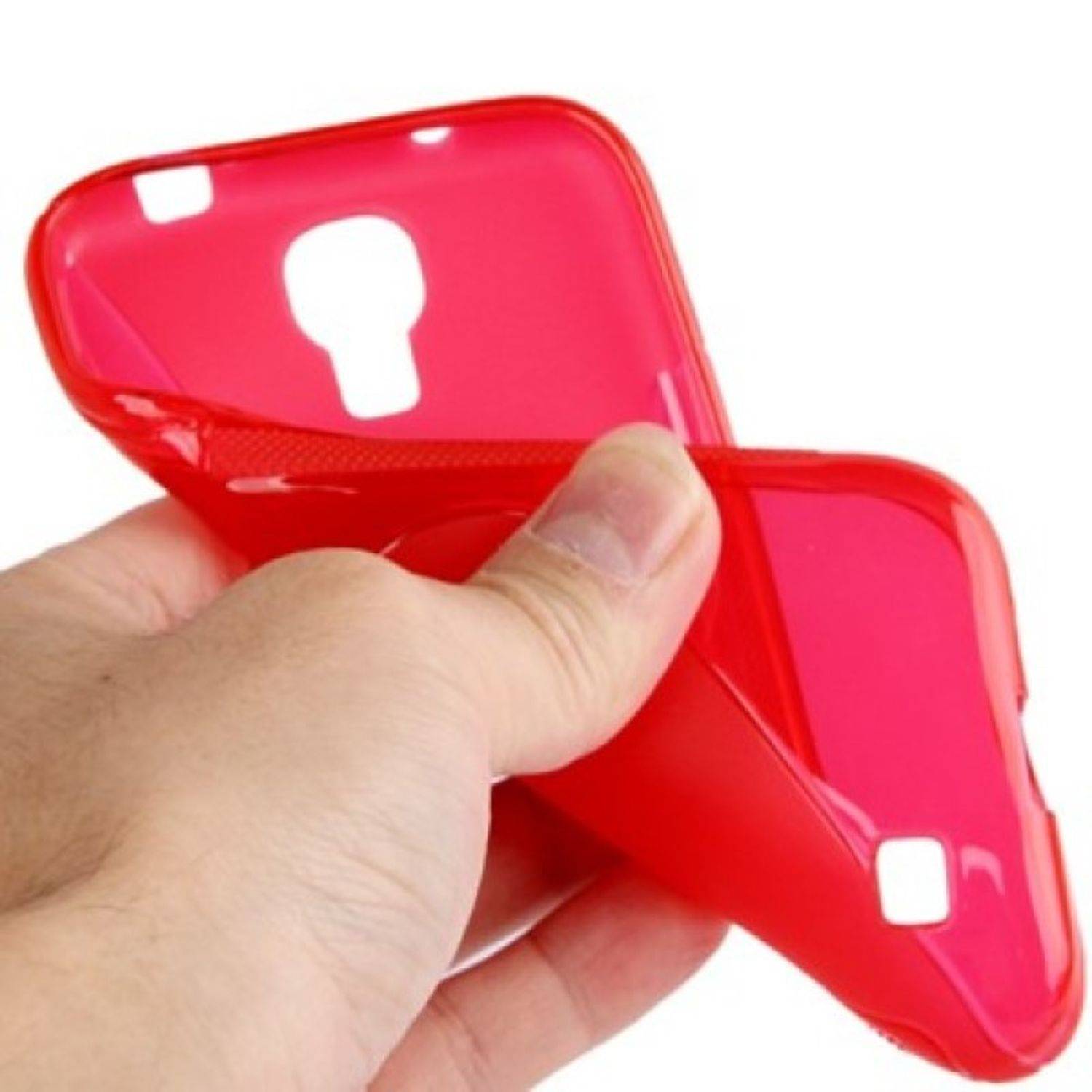 Samsung Galaxy S4 Handyhülle Backcover Rot