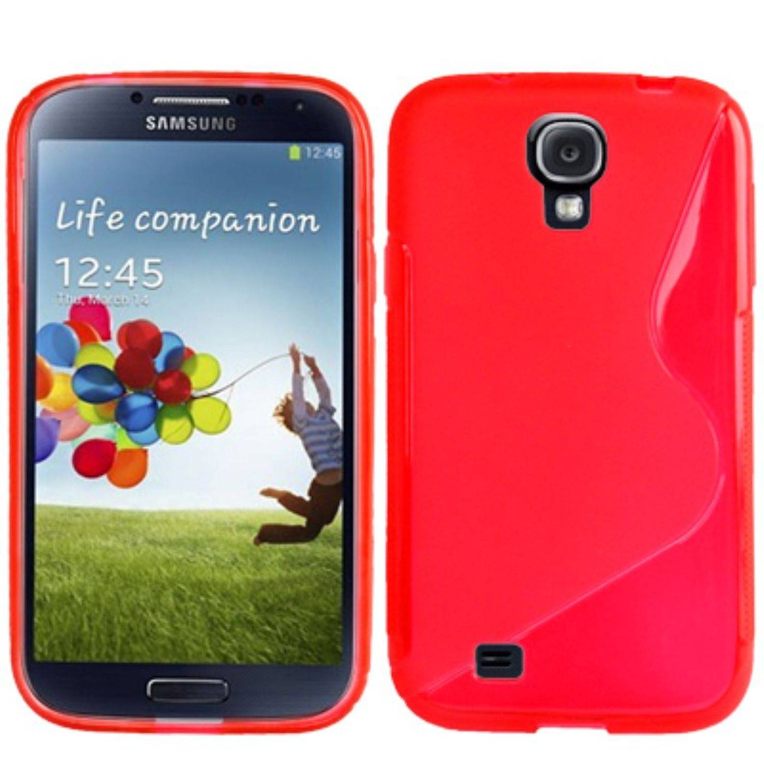 Samsung Galaxy S4 Handyhülle Backcover Rot