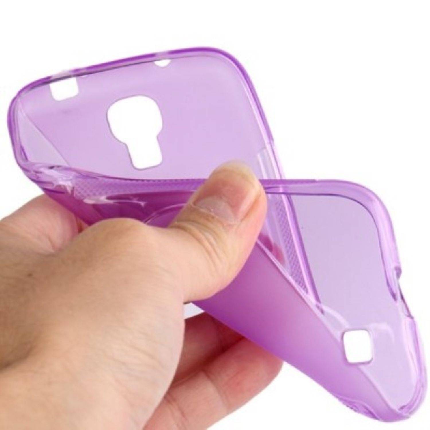 Samsung Galaxy S4 Handyhülle Backcover Violett