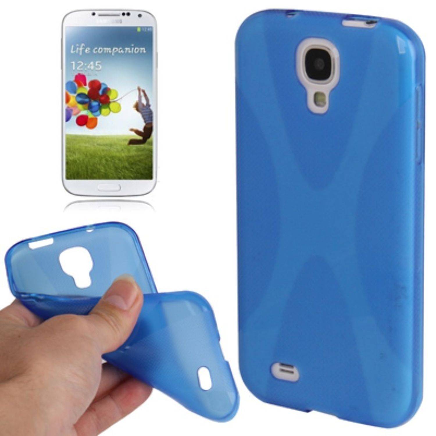 Samsung Galaxy S4 Handyhülle Backcover Blau