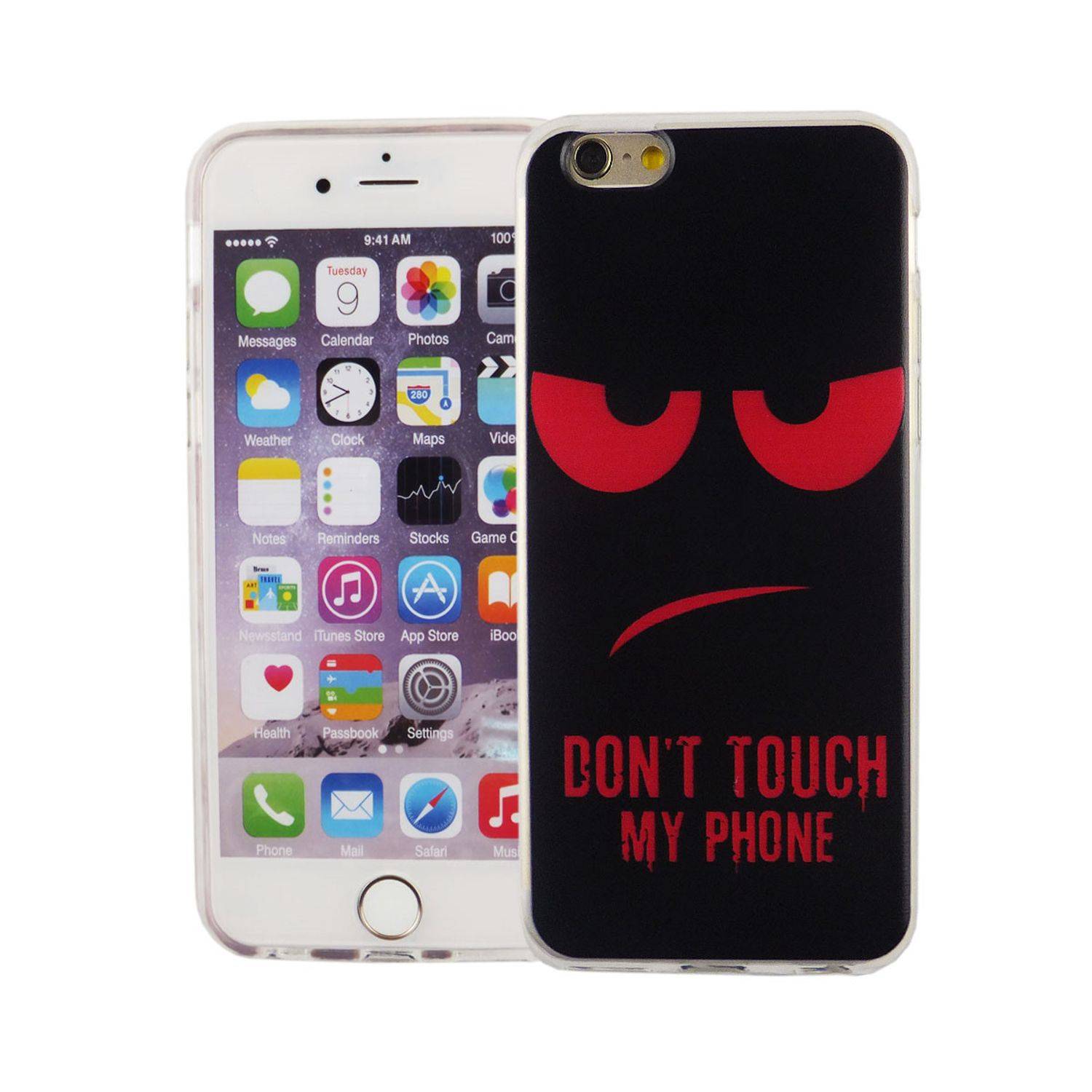 Apple iPhone 6 / 6s Handyhülle Bumper Backcover Schwarz