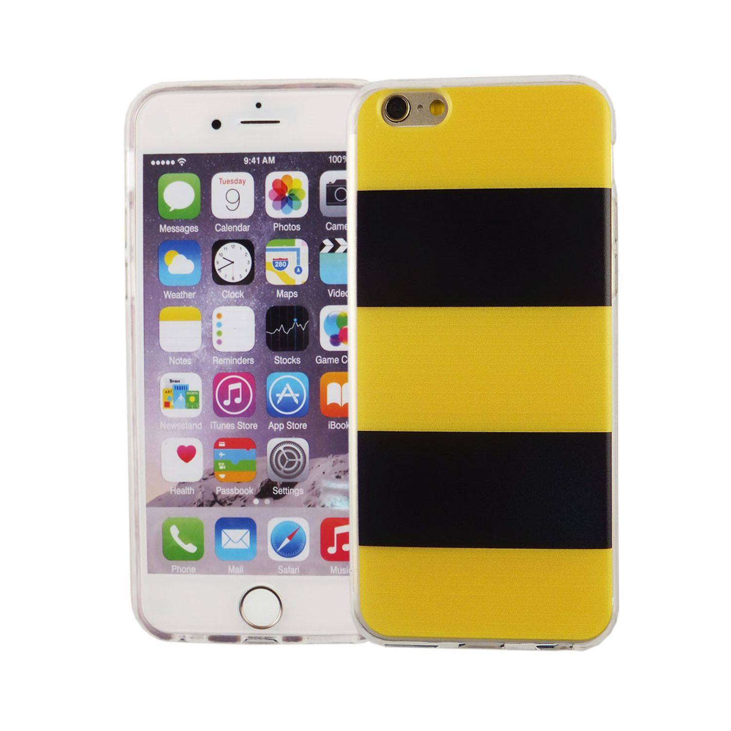 Apple iPhone 6 / 6s Handyhülle Bumper Backcover Schwarz