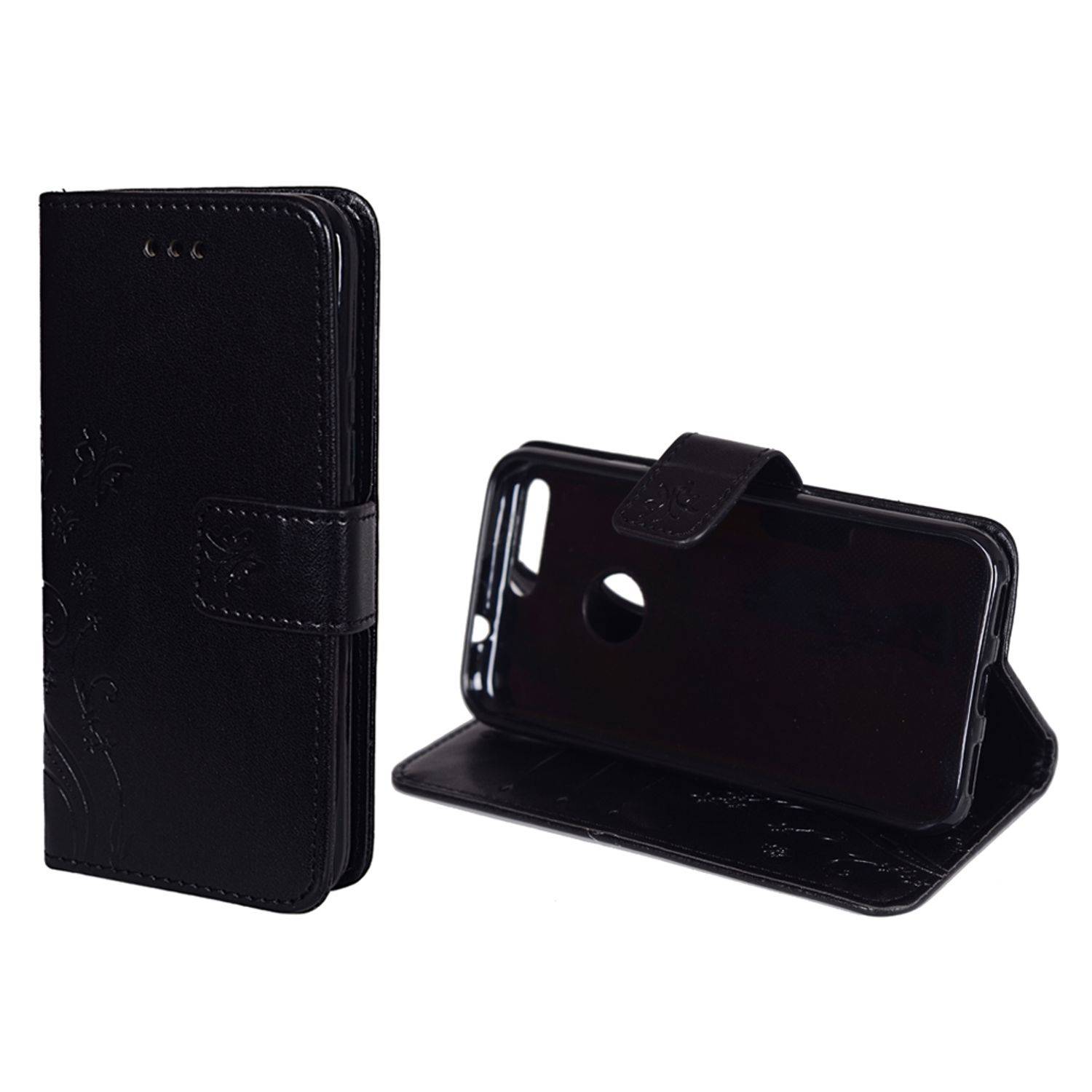 Google Pixel Handyhülle Bookcover Schwarz