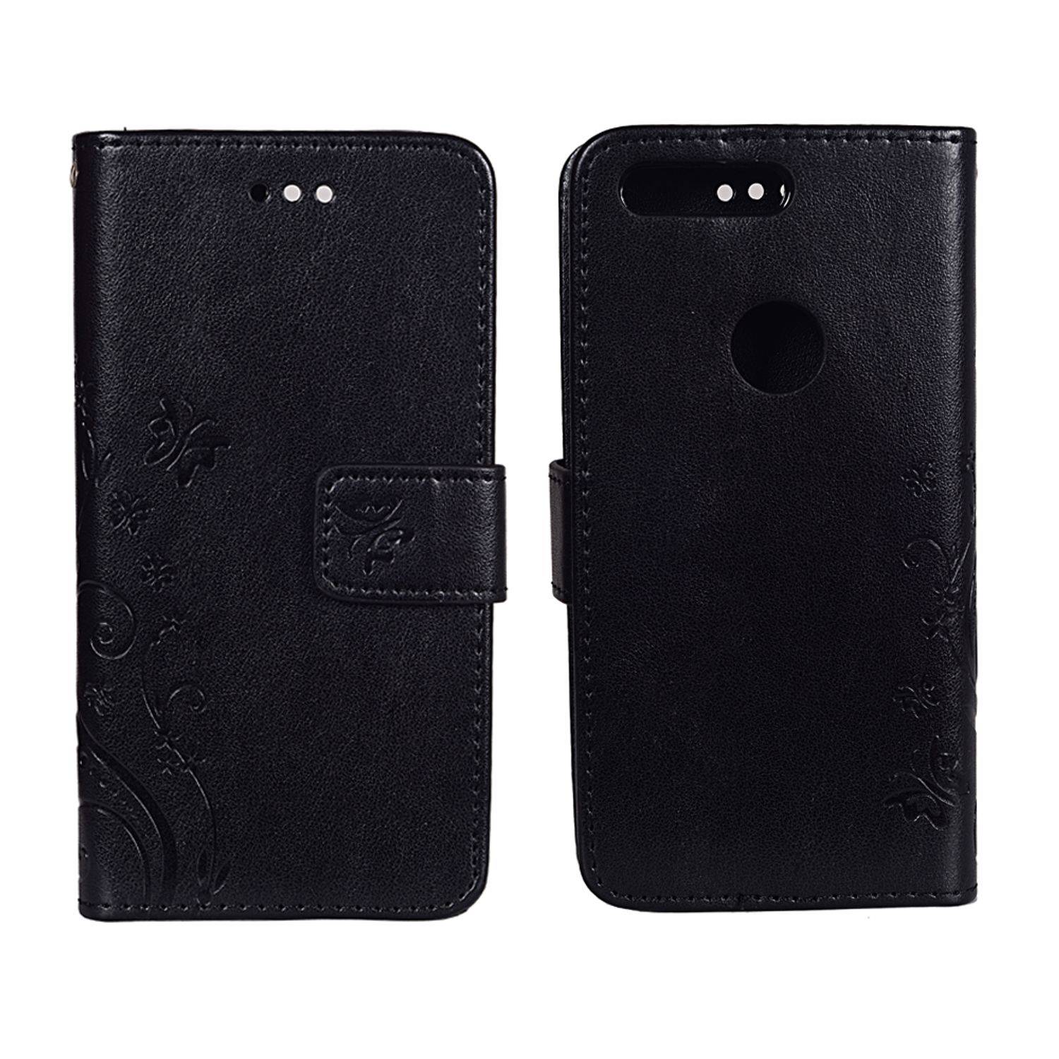 Google Pixel Handyhülle Bookcover Schwarz