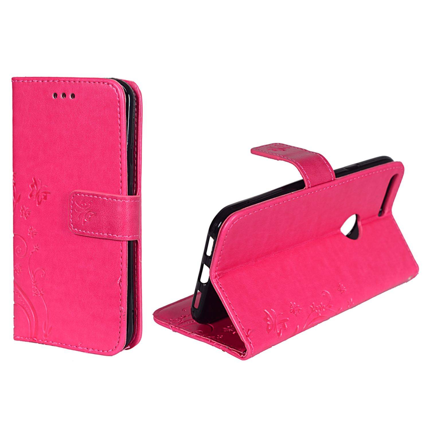 Google Pixel XL Handyhülle Bookcover Rosa