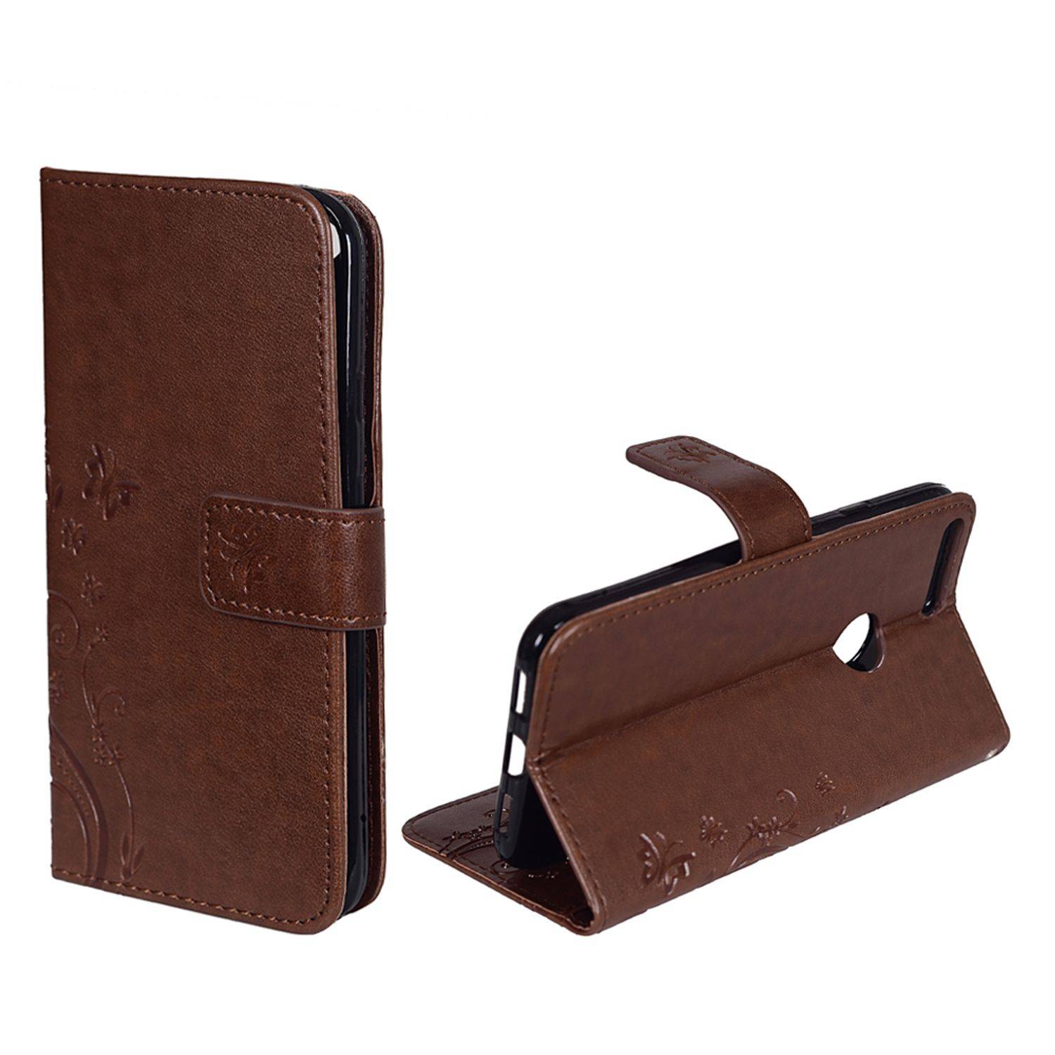 Google Pixel XL Handyhülle Bookcover Braun