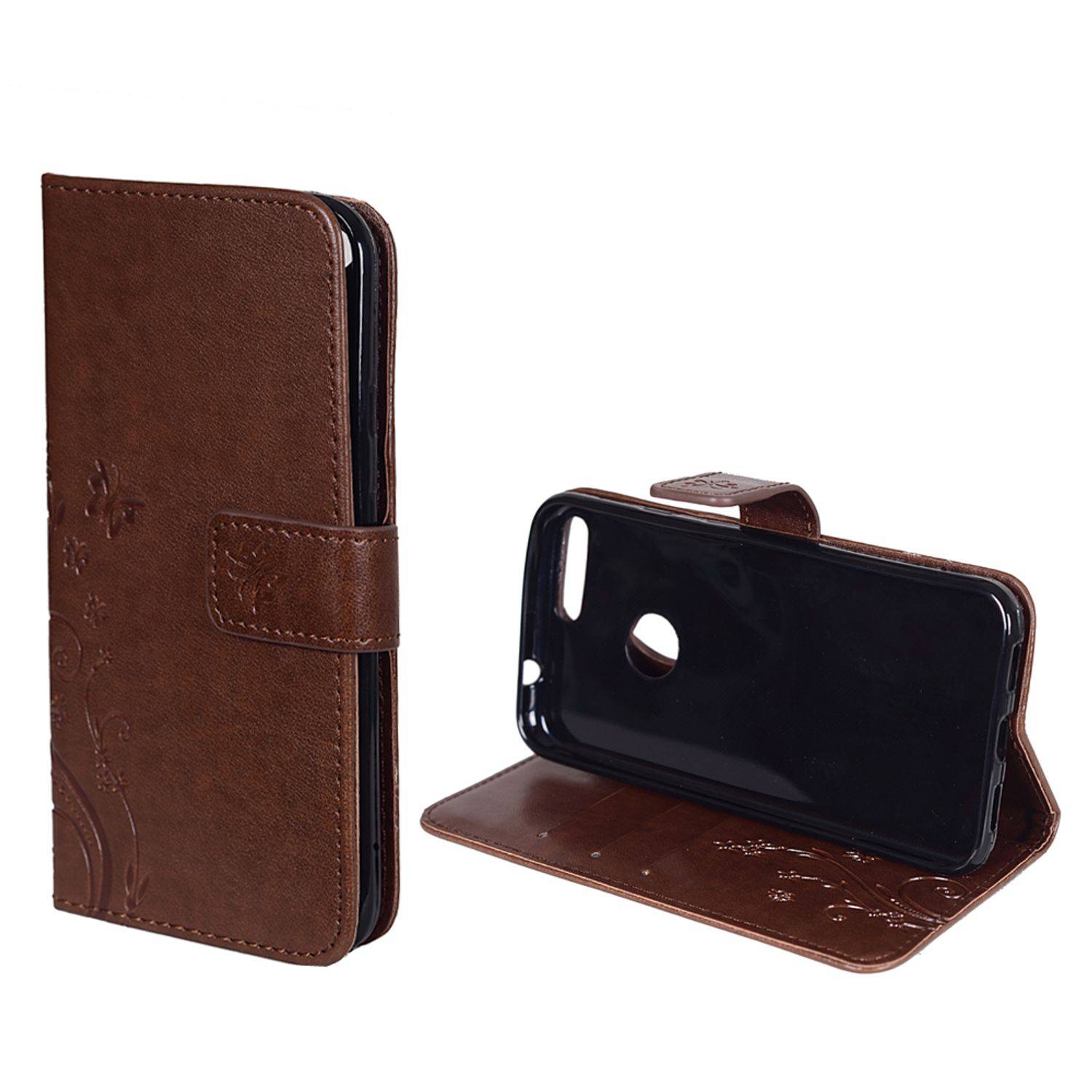 Google Pixel XL Handyhülle Bookcover Braun