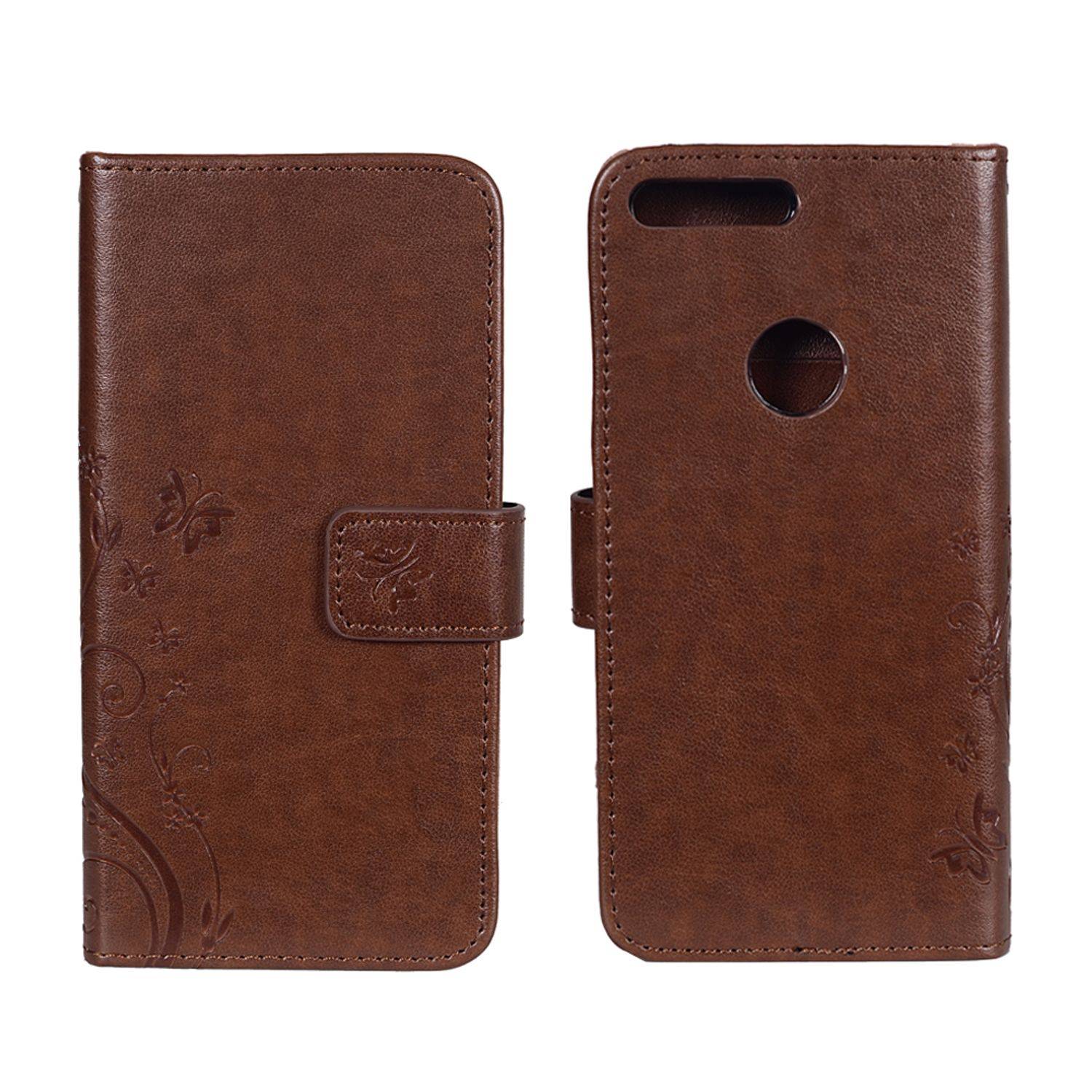 Google Pixel XL Handyhülle Bookcover Braun