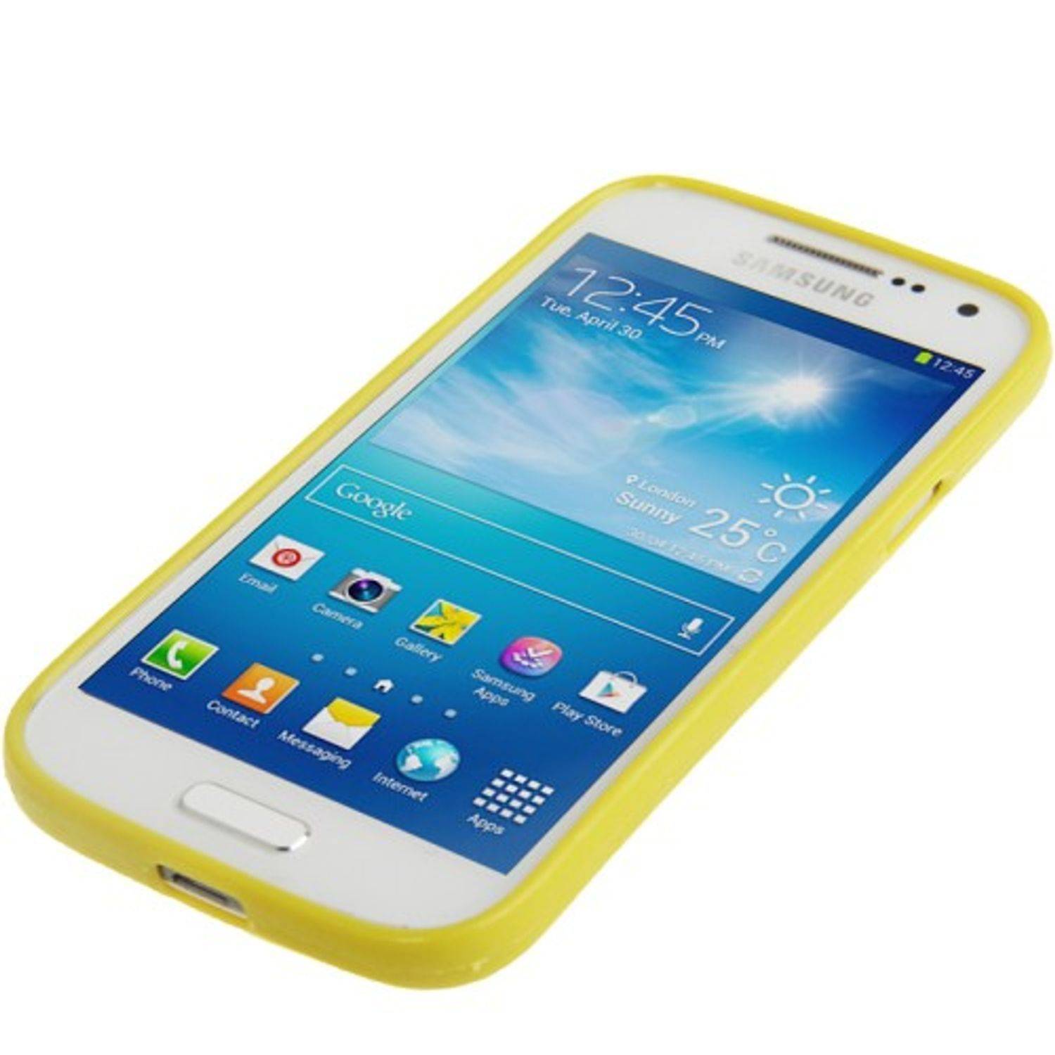 Samsung Galaxy S4 Mini Handyhülle Backcover Gelb