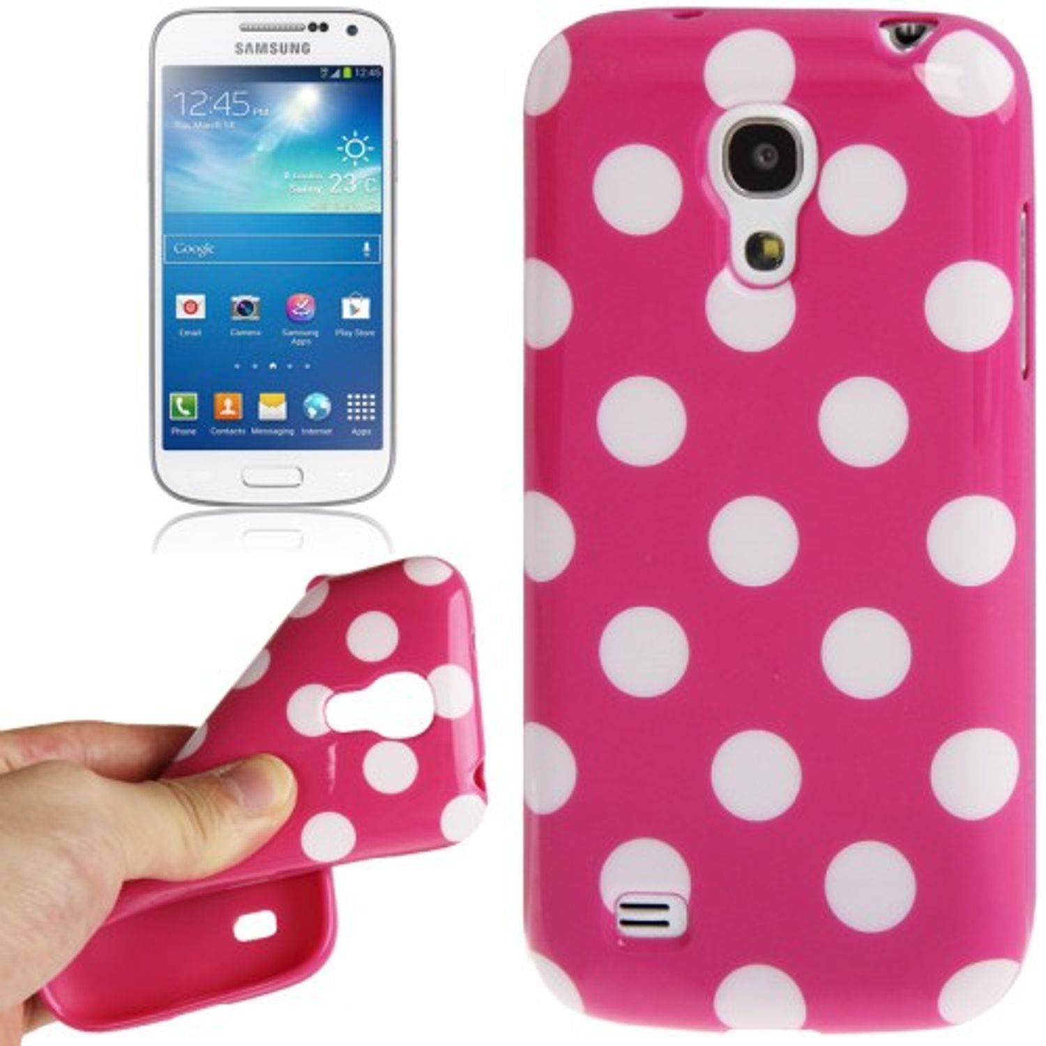 Samsung Galaxy S4 Mini Handyhülle Backcover Rosa