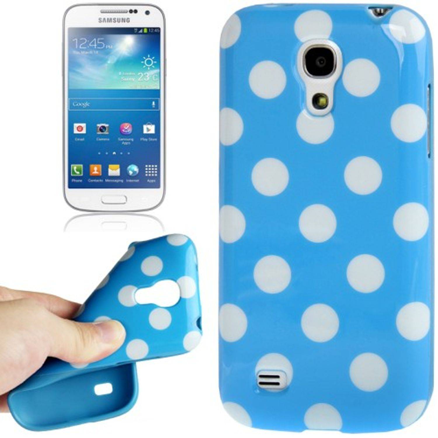 Samsung Galaxy S4 Mini Handyhülle Backcover Blau