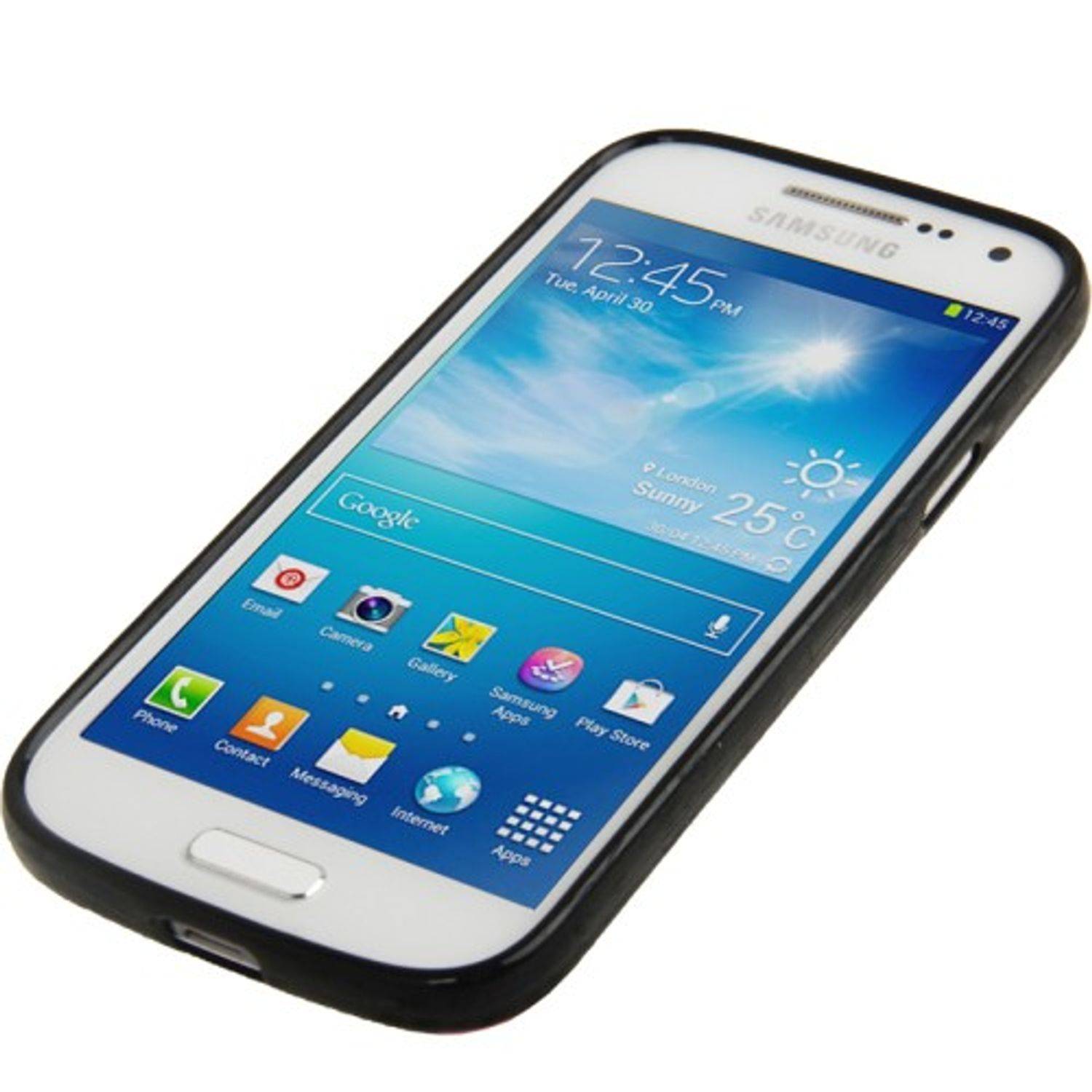 Samsung Galaxy S4 Mini Handyhülle Backcover Schwarz