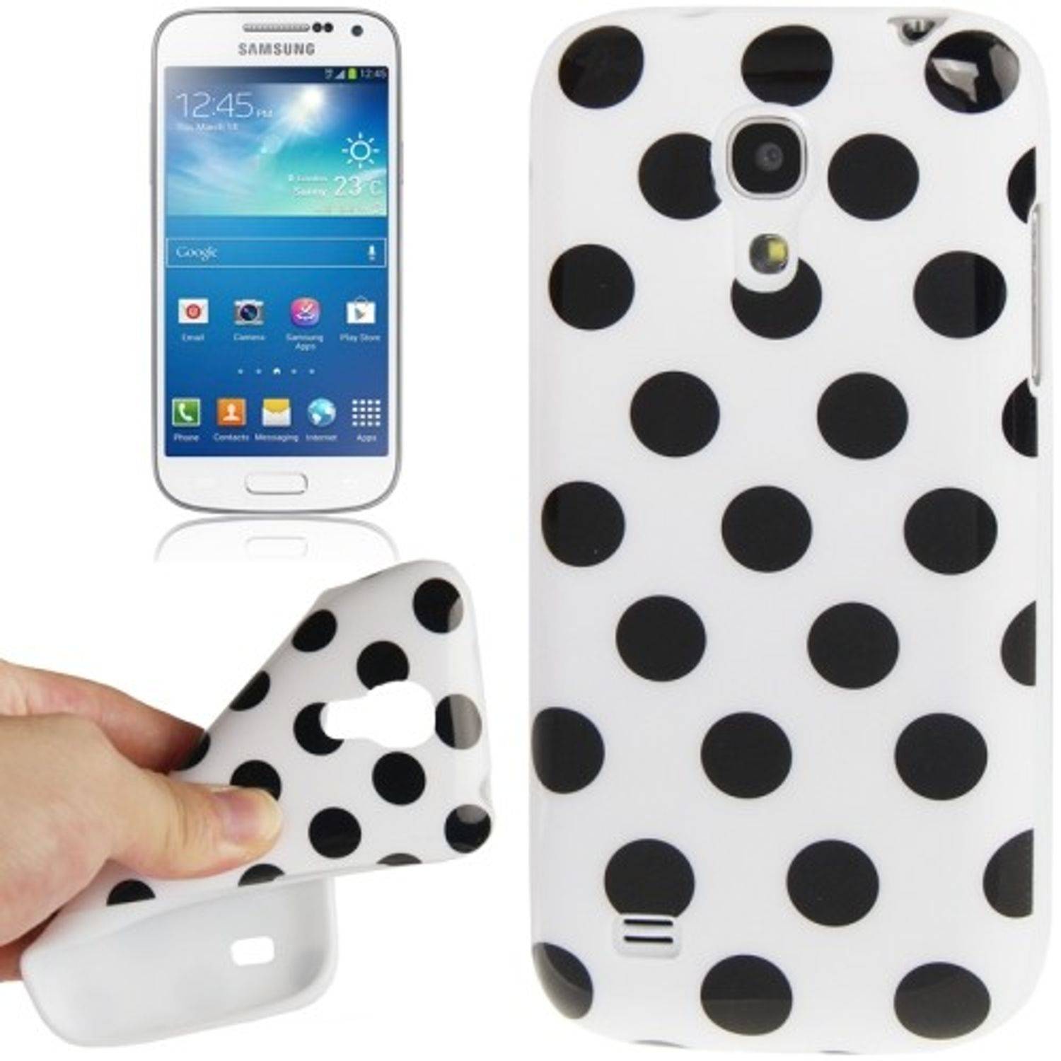 Samsung Galaxy S4 Mini Handyhülle Backcover Weiß