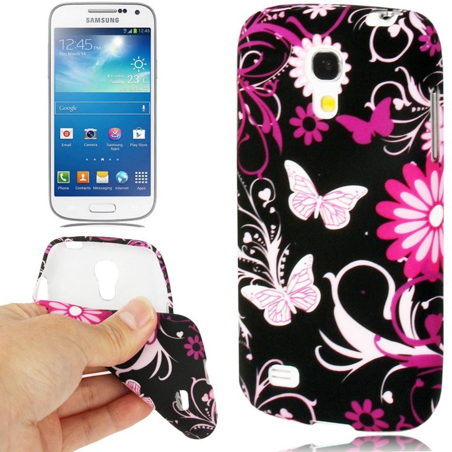 Samsung Galaxy S4 Mini Handyhülle Backcover Mehrfarbig