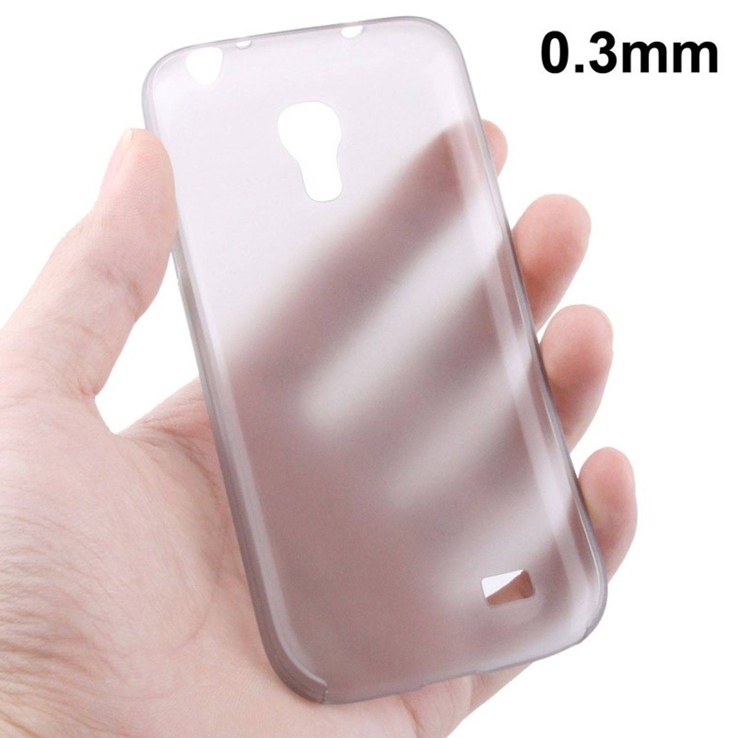 Samsung Galaxy S4 Mini Handyhülle Backcover Grau