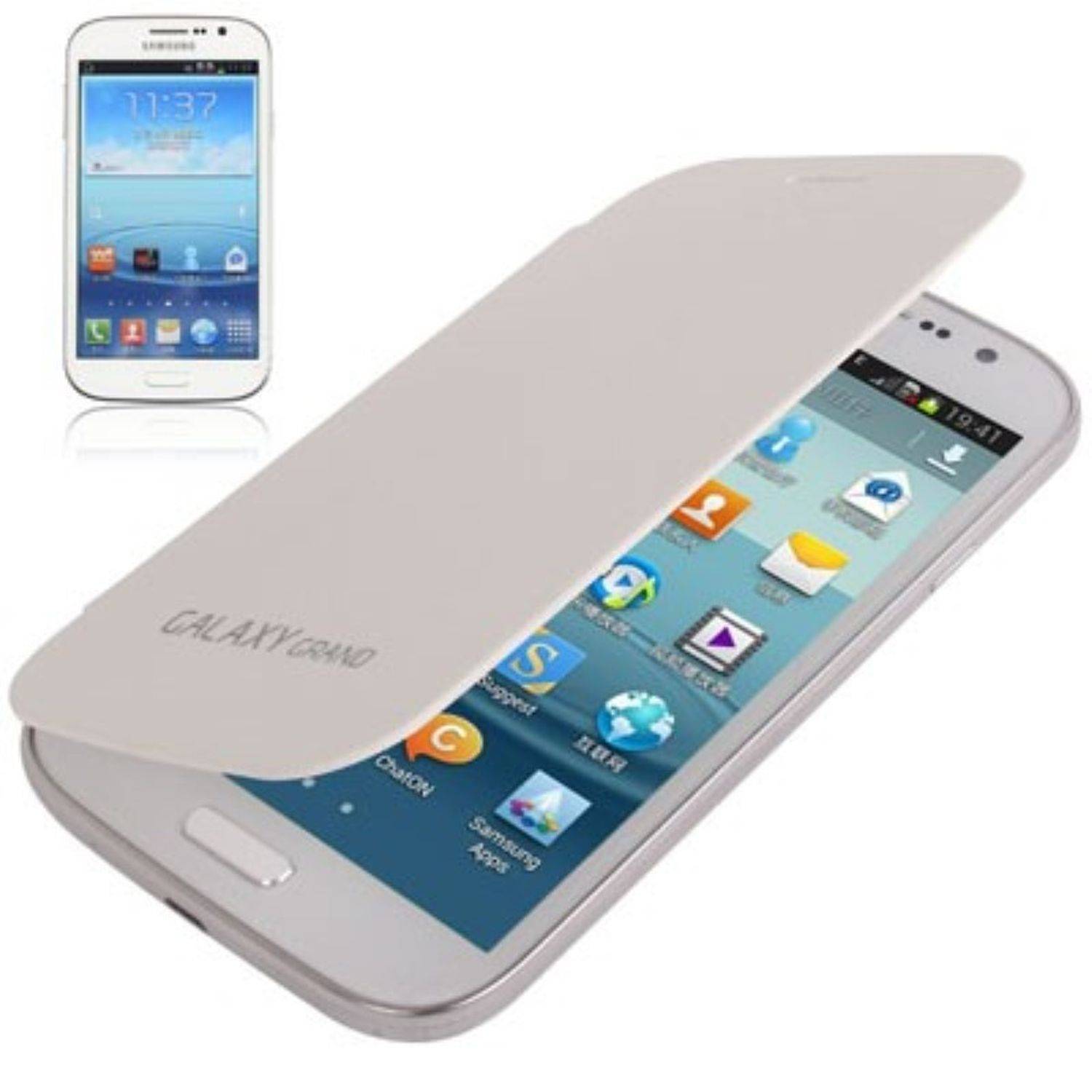 Samsung Galaxy Grand Duos i9082 Handyhülle Backcover Weiß