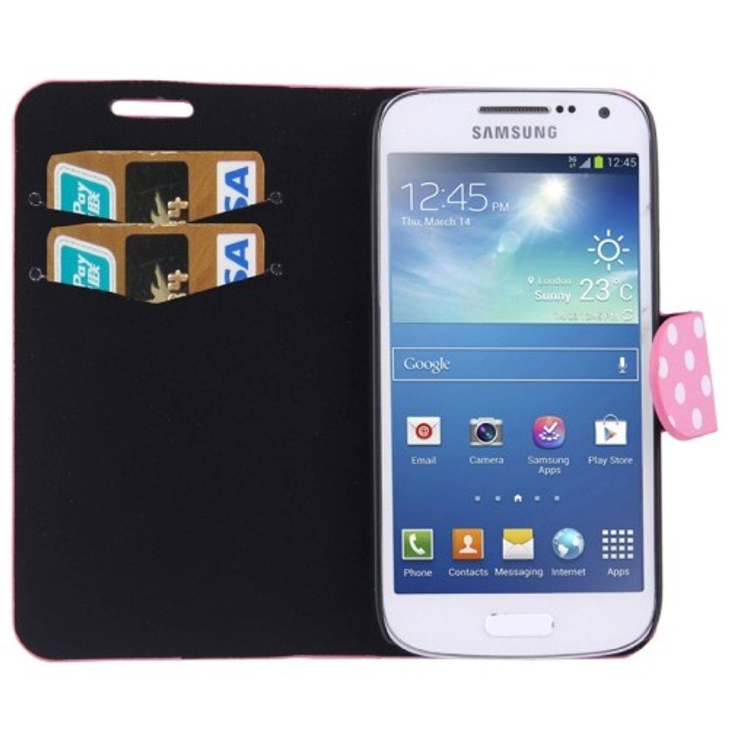 Samsung Galaxy S4 Mini Handyhülle Backcover Rosa