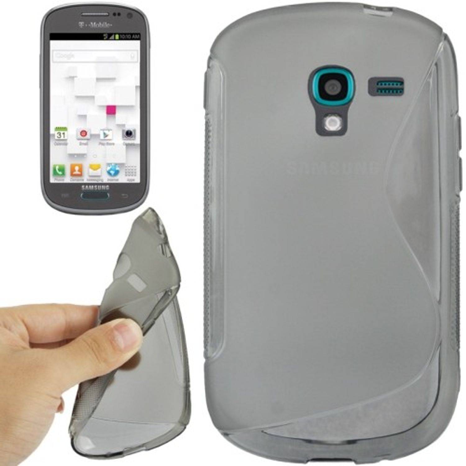 Samsung Galaxy Exhibit T599 Handyhülle Backcover Grün