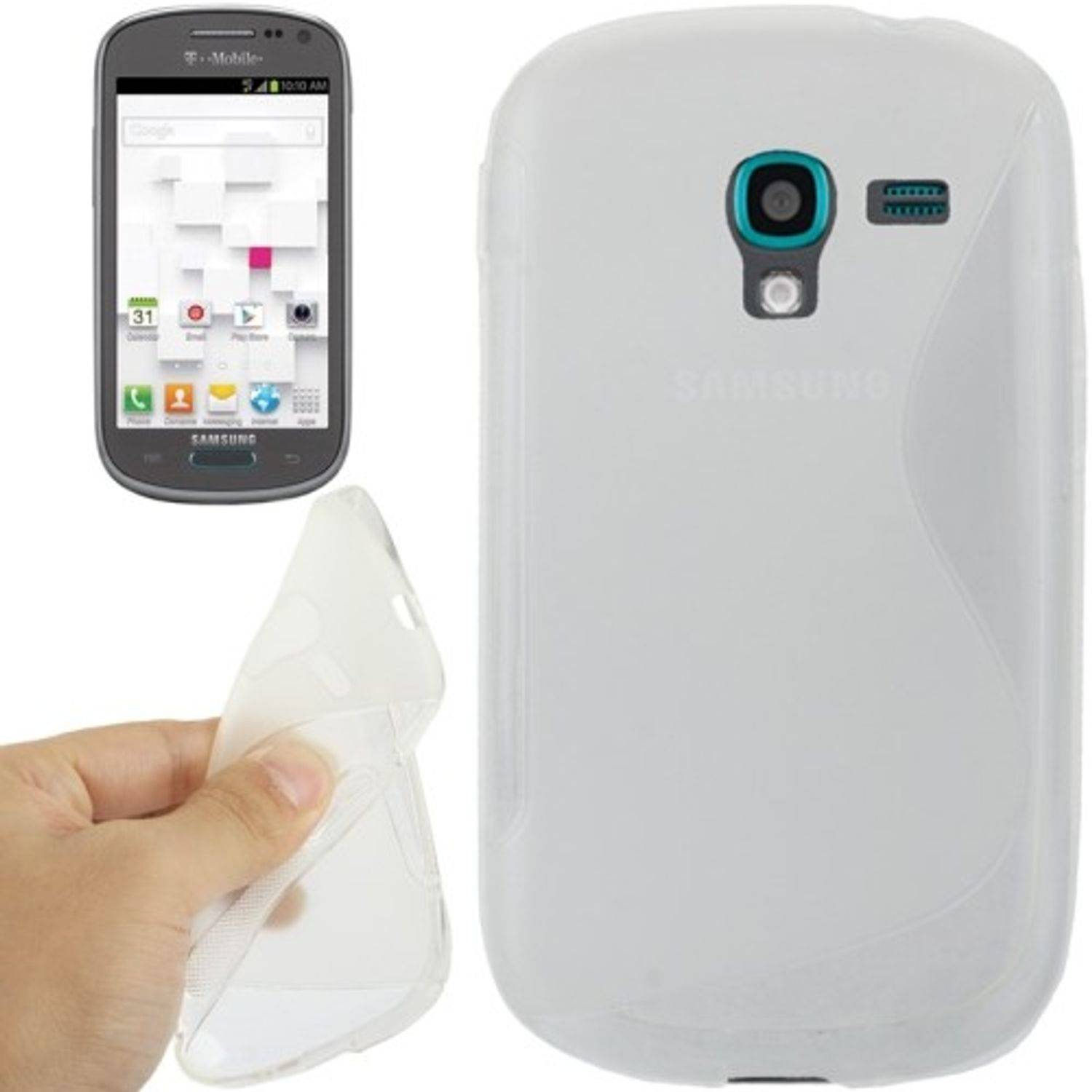 Samsung Galaxy Exhibit T599 Handyhülle Backcover Transparent