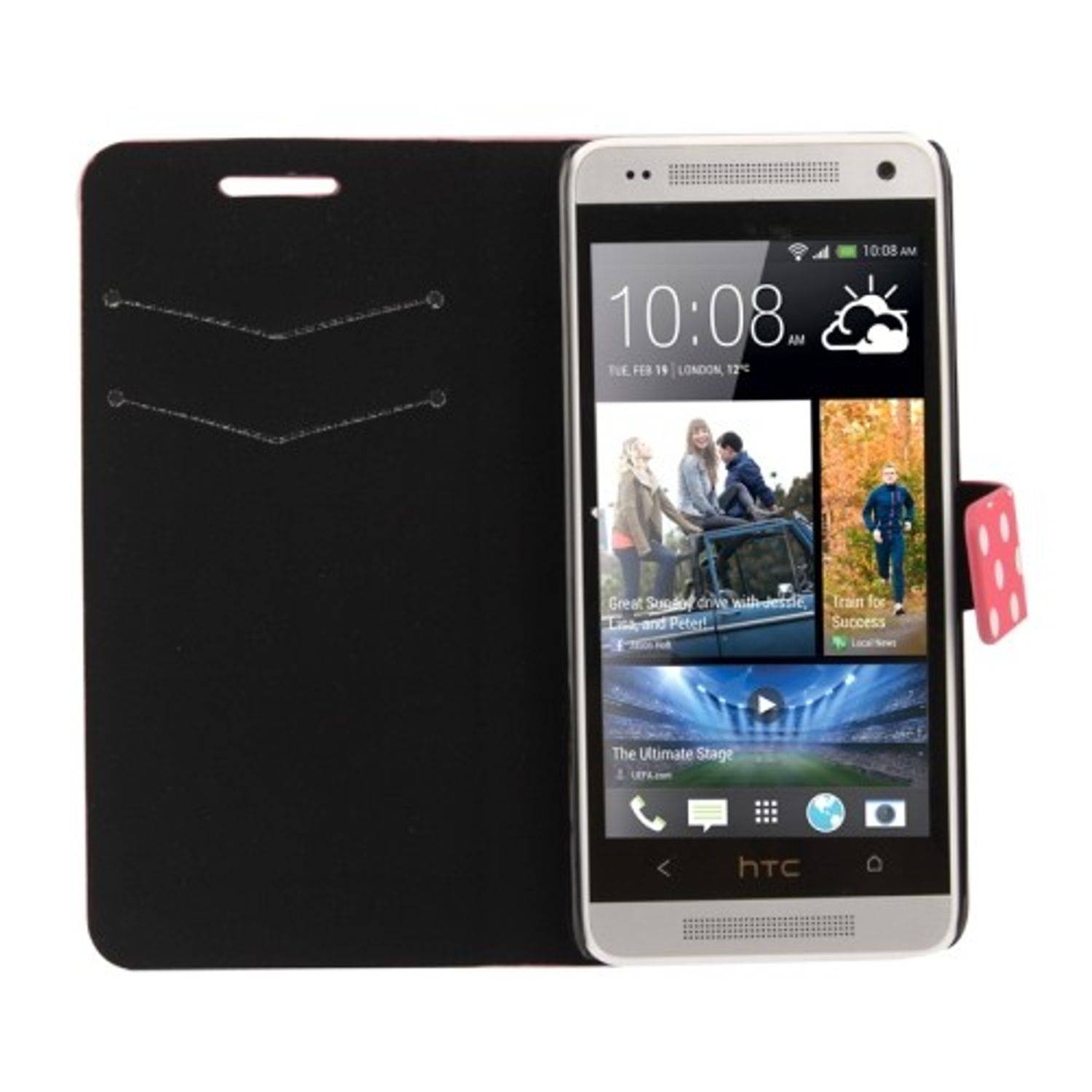 HTC One Mini Handyhülle Backcover Rosa