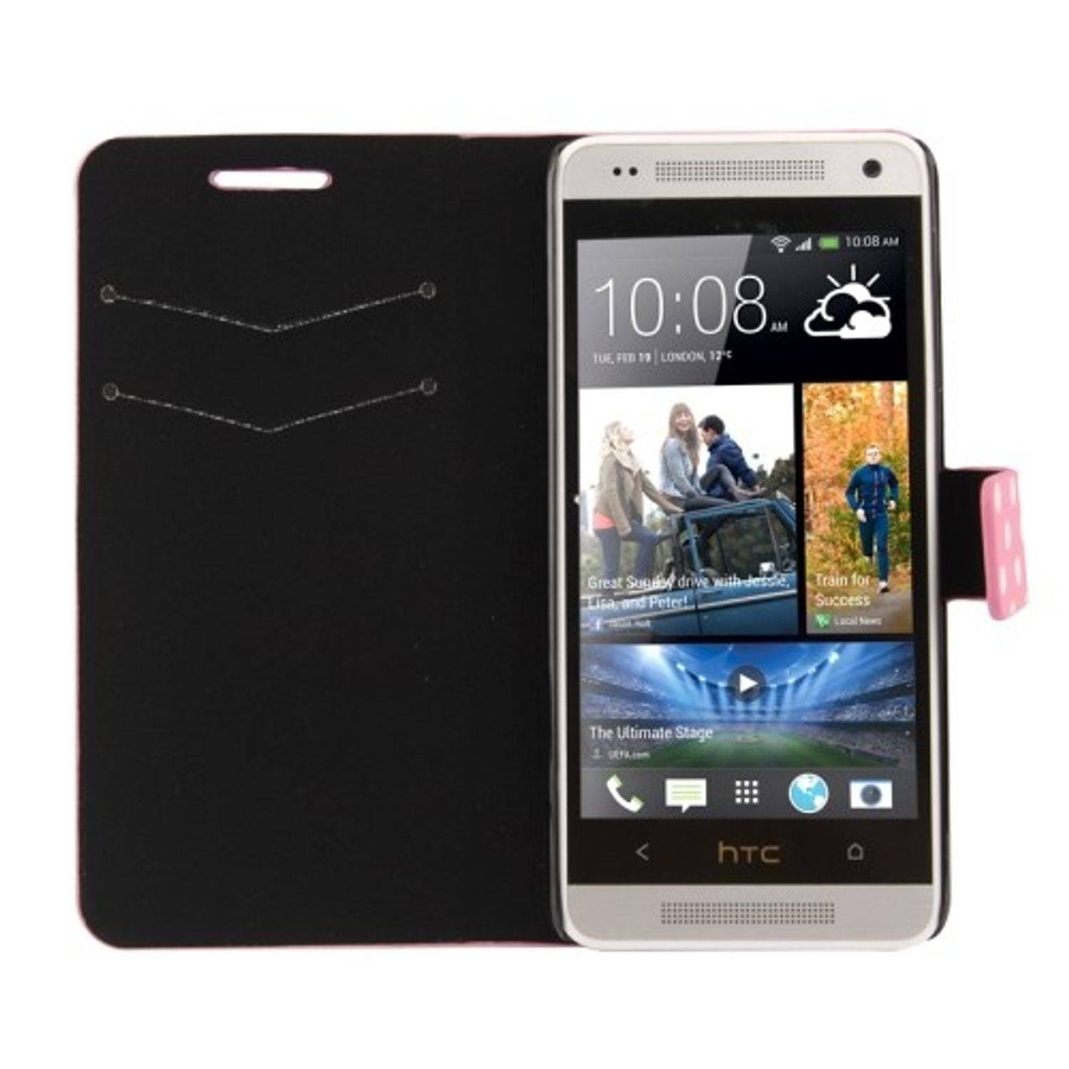HTC One Mini Handyhülle Backcover Rosa