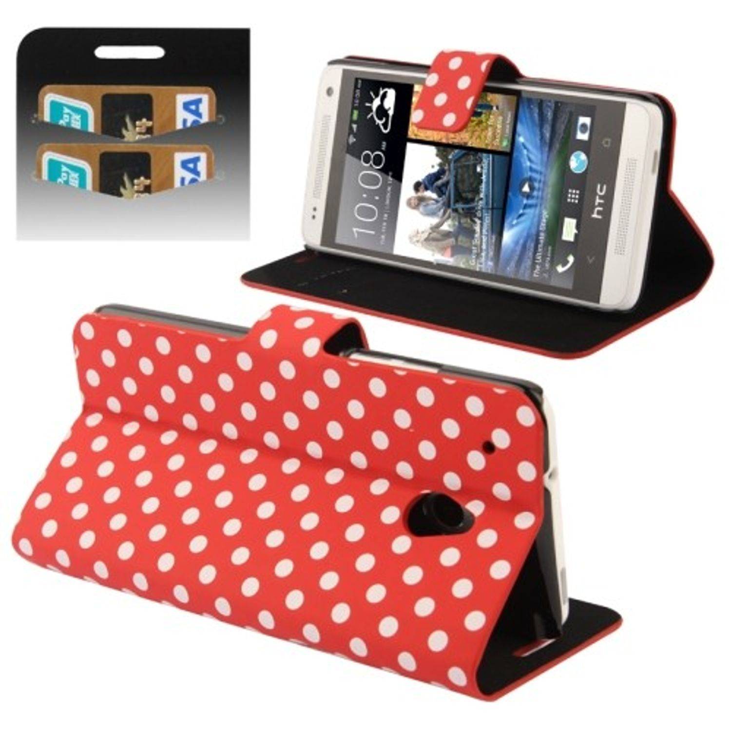 HTC One Mini Handyhülle Backcover Rot