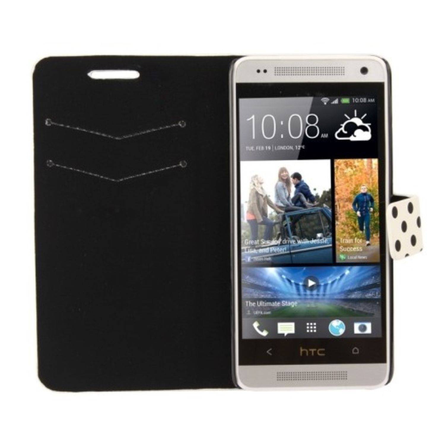 HTC One Mini Handyhülle Backcover Weiß