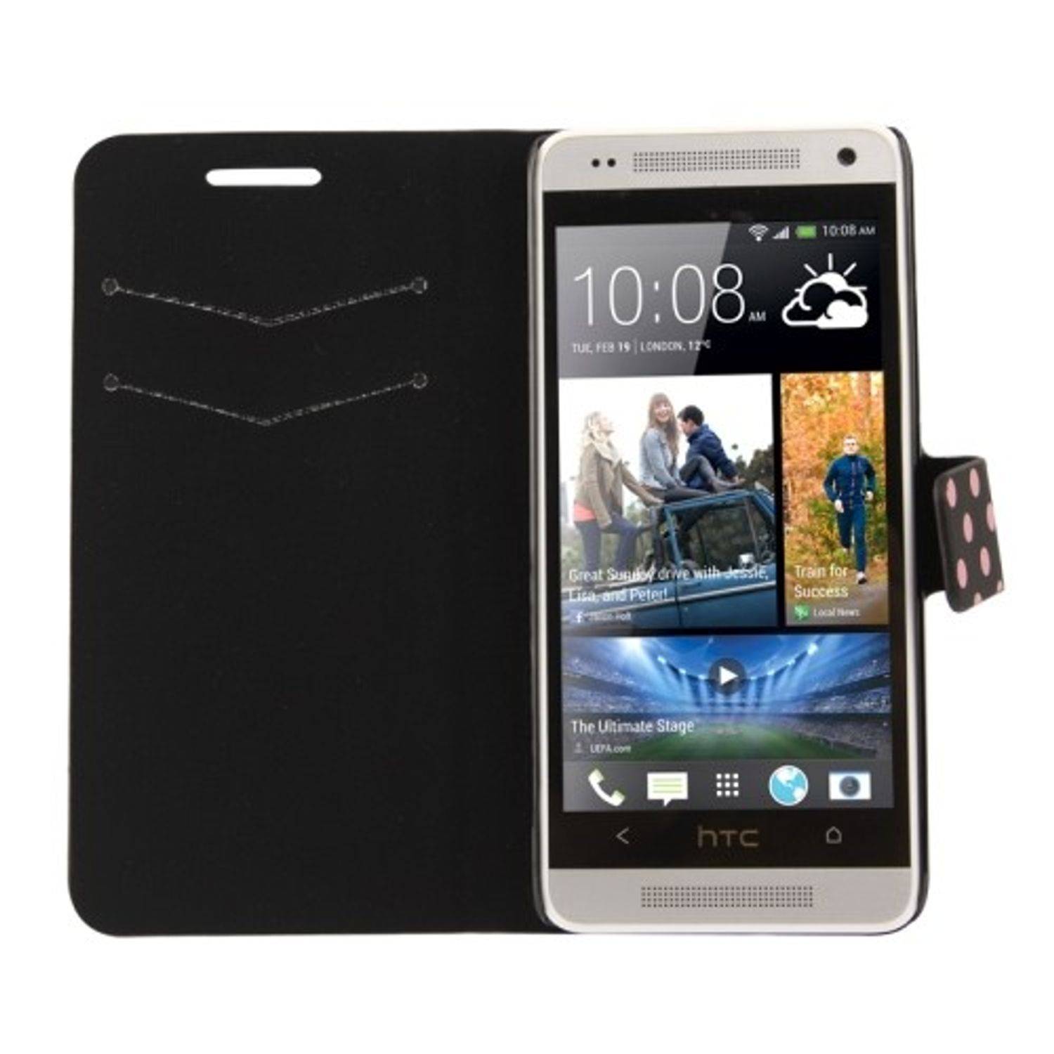 HTC One Mini Handyhülle Backcover Schwarz