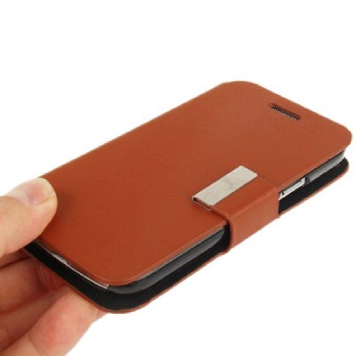Samsung Galaxy S4 Mini Handyhülle Backcover Braun