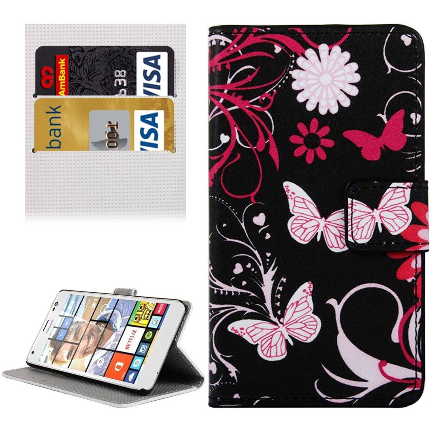 Huawei P8 Handyhülle Backcover Rot