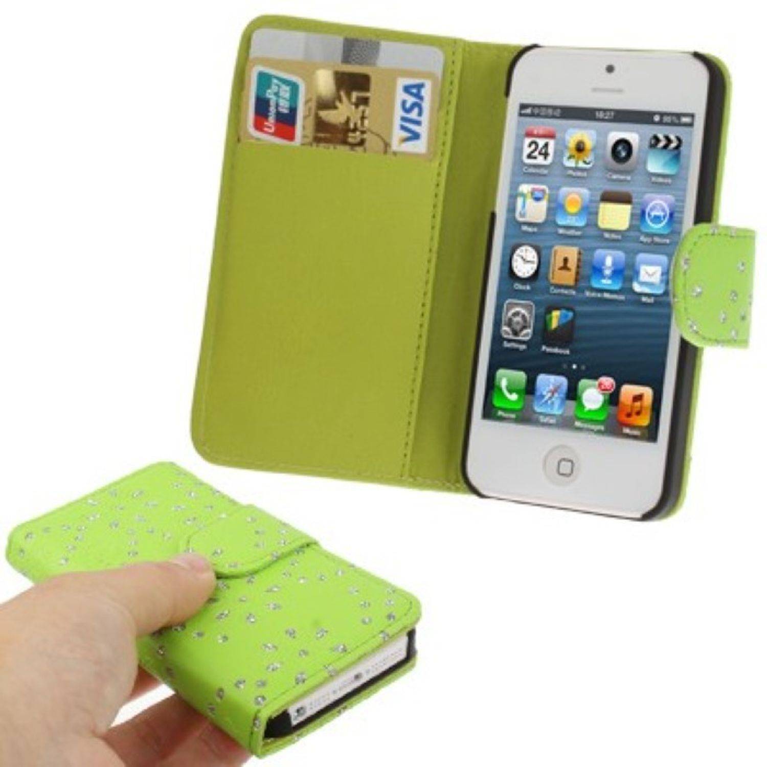 Apple iPhone 5 / 5s / SE Handyhülle Backcover Grün