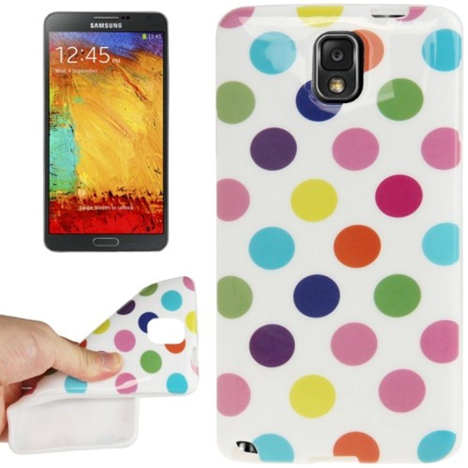 Samsung Galaxy Note 3 Handyhülle Backcover Weiß