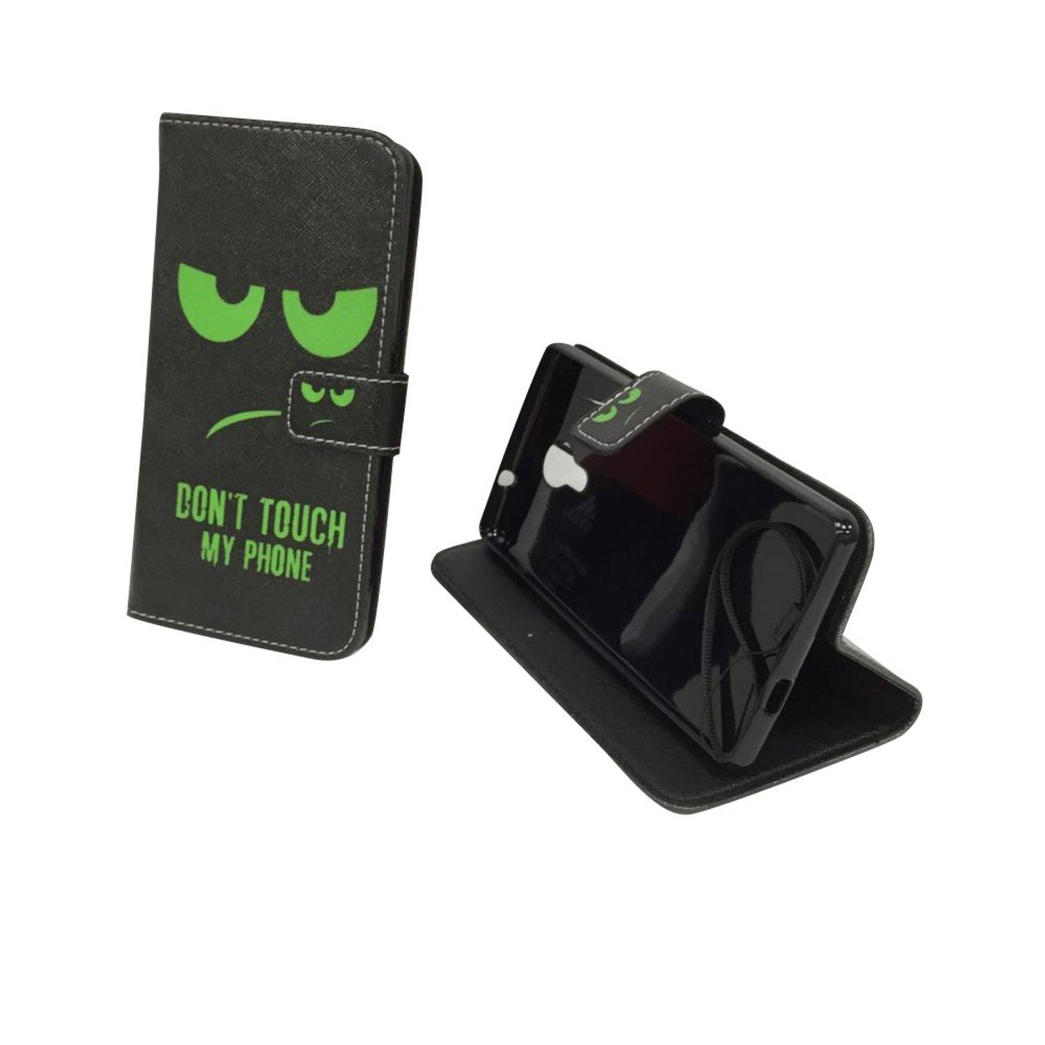 Wiko Robby Handyhülle Bookcover Grün