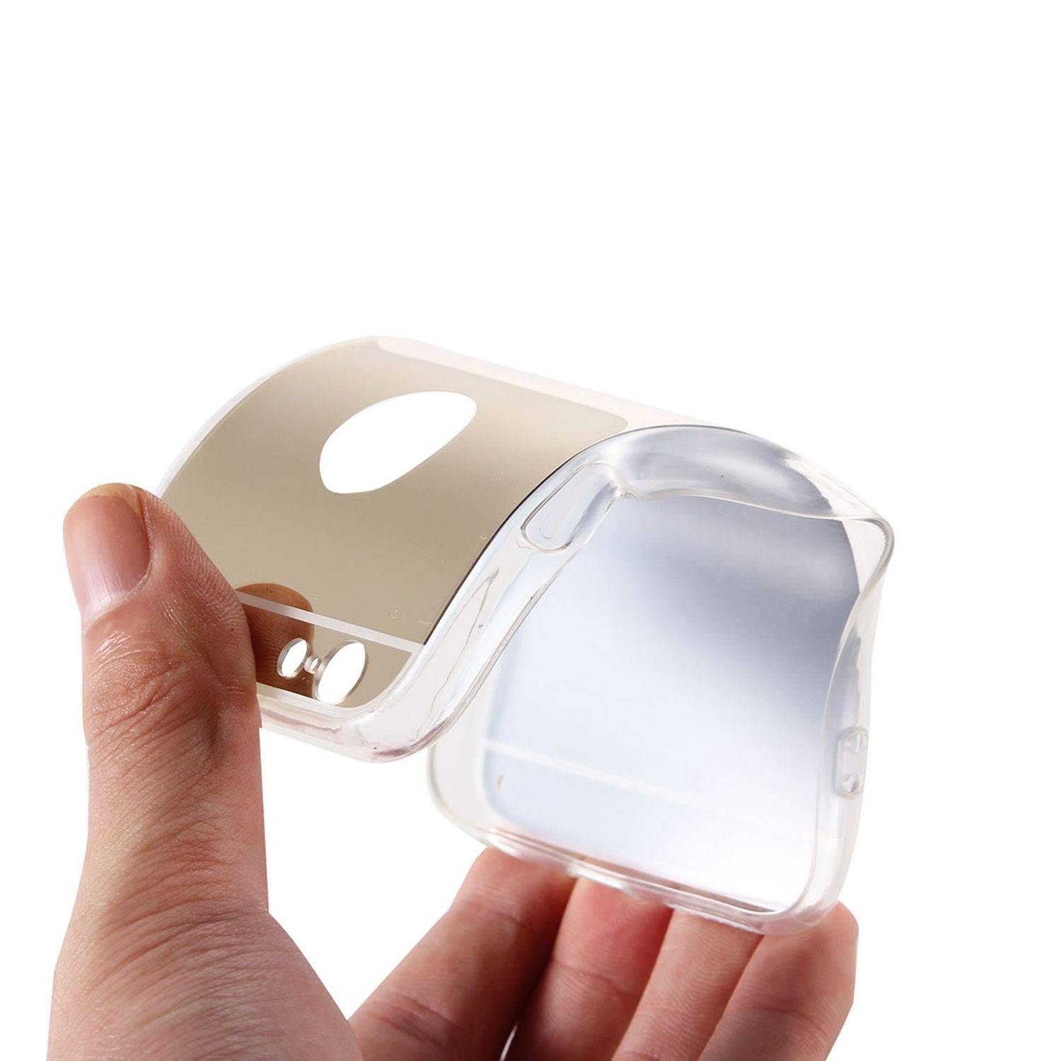 Apple iPhone 6 / 6s Handyhülle Backcover Silber