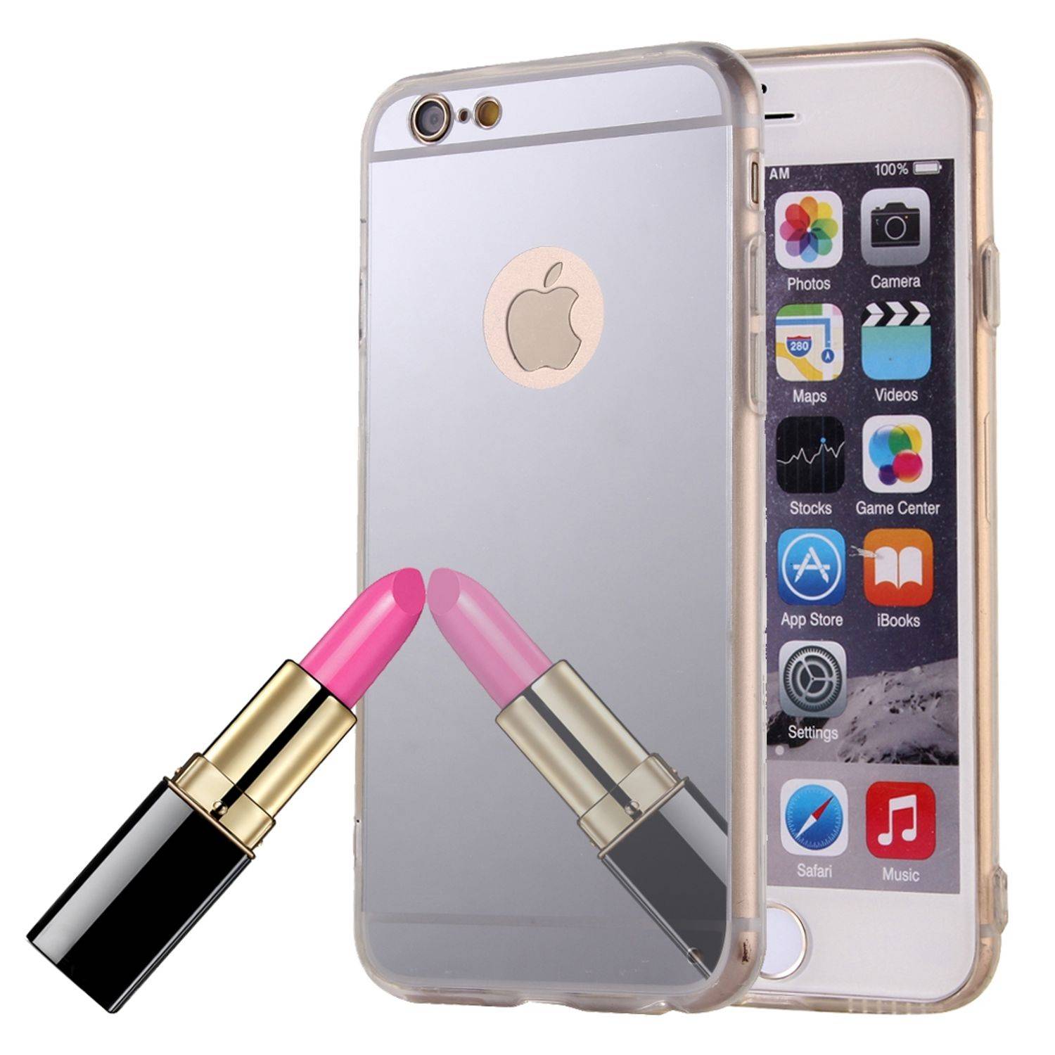 Apple IPhone 6 Plus / 6s Plus Handyhülle Backcover Silber