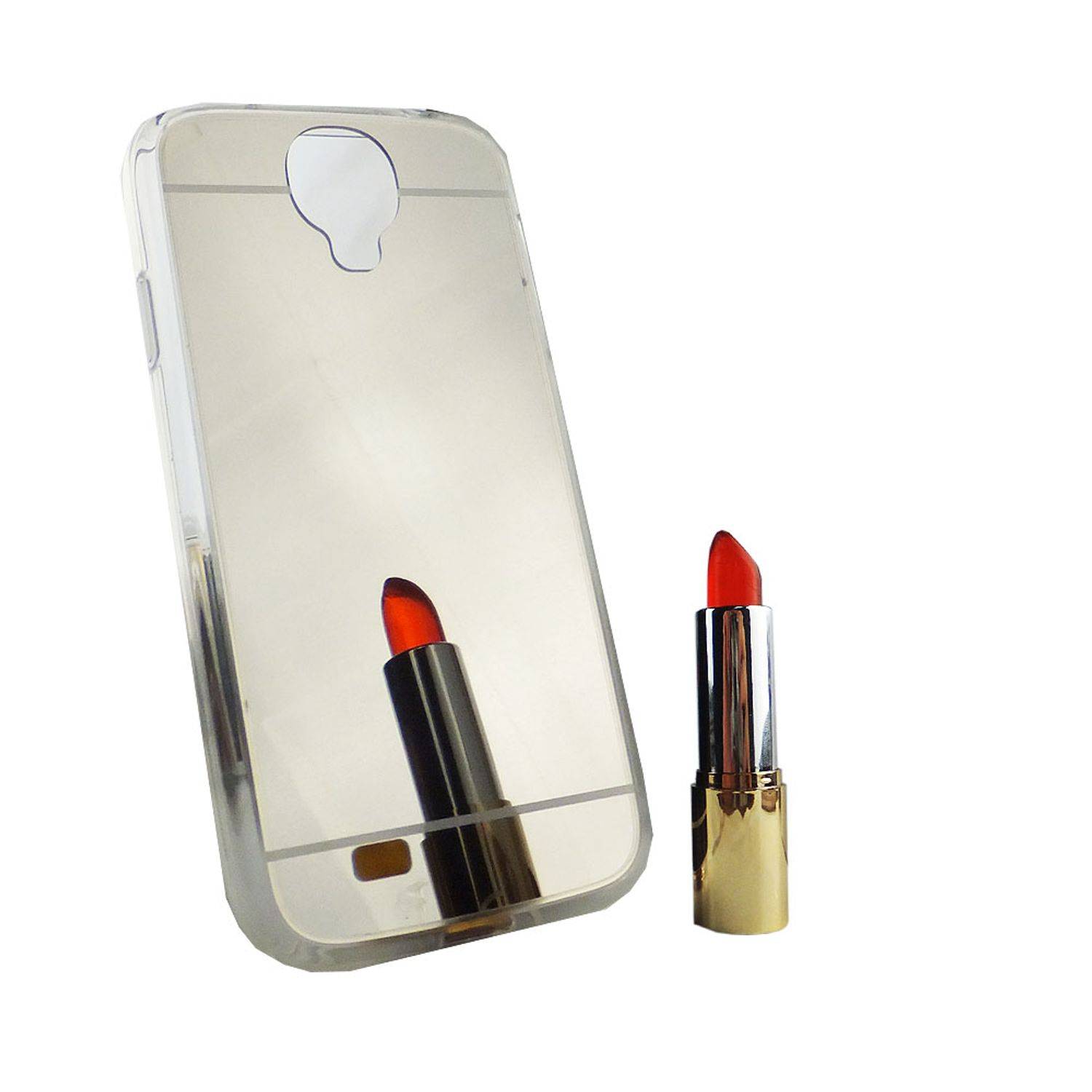 Samsung Galaxy S4 Handyhülle Backcover Silber