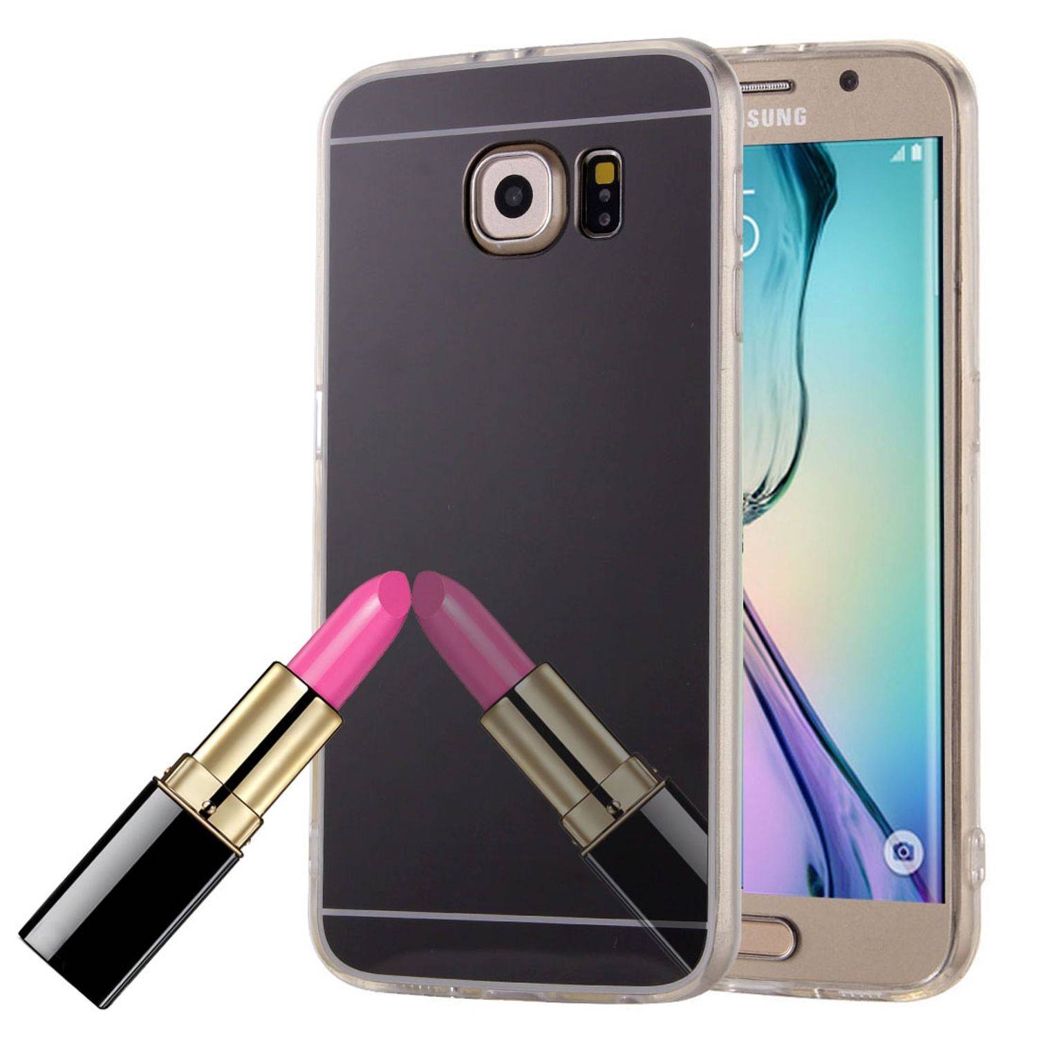 Samsung Galaxy S6 Handyhülle Backcover Schwarz