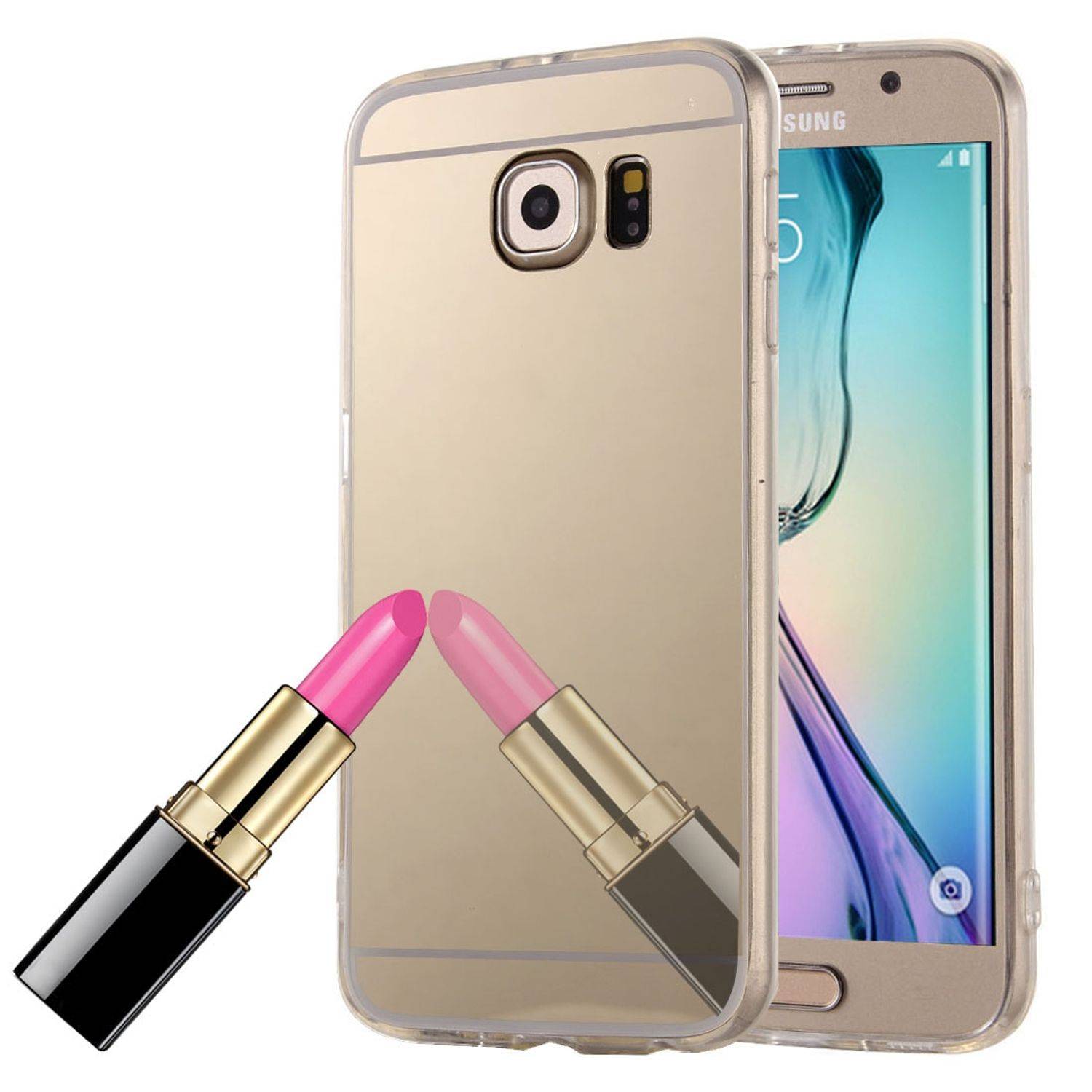 Samsung Galaxy S6 Handyhülle Backcover Gold