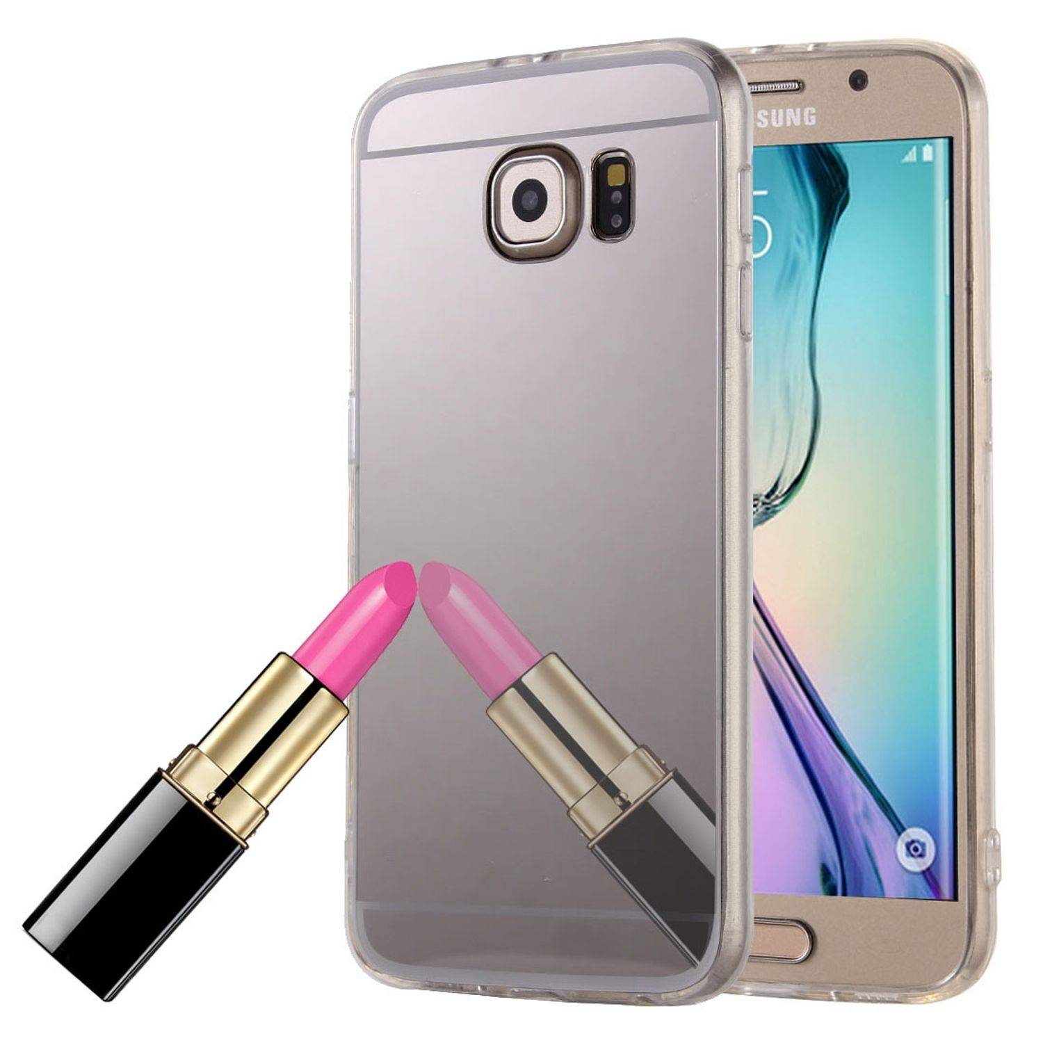 Samsung Galaxy S6 Handyhülle Backcover Silber
