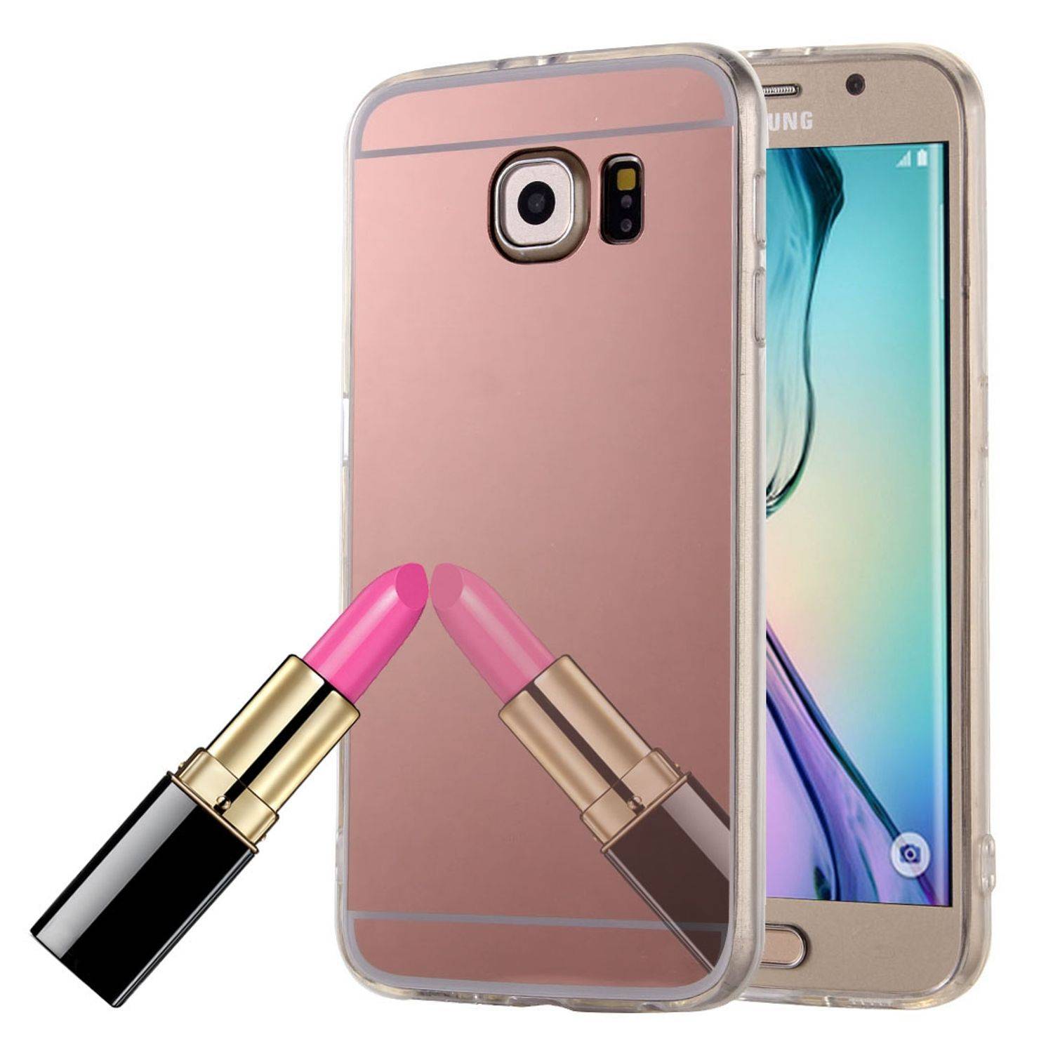 Samsung Galaxy S6 Handyhülle Backcover Rosa