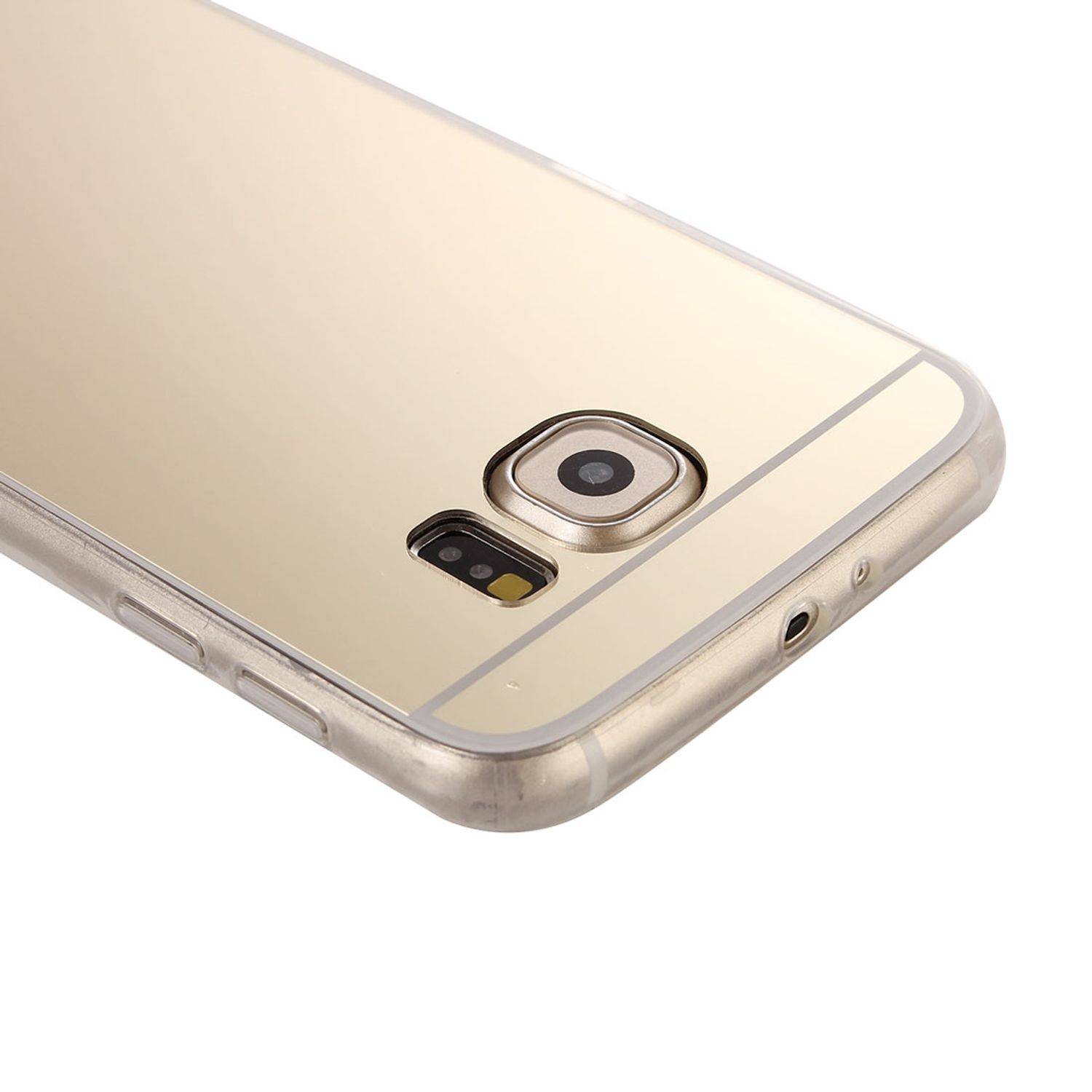 Samsung Galaxy S6 Edge Handyhülle Backcover Gold
