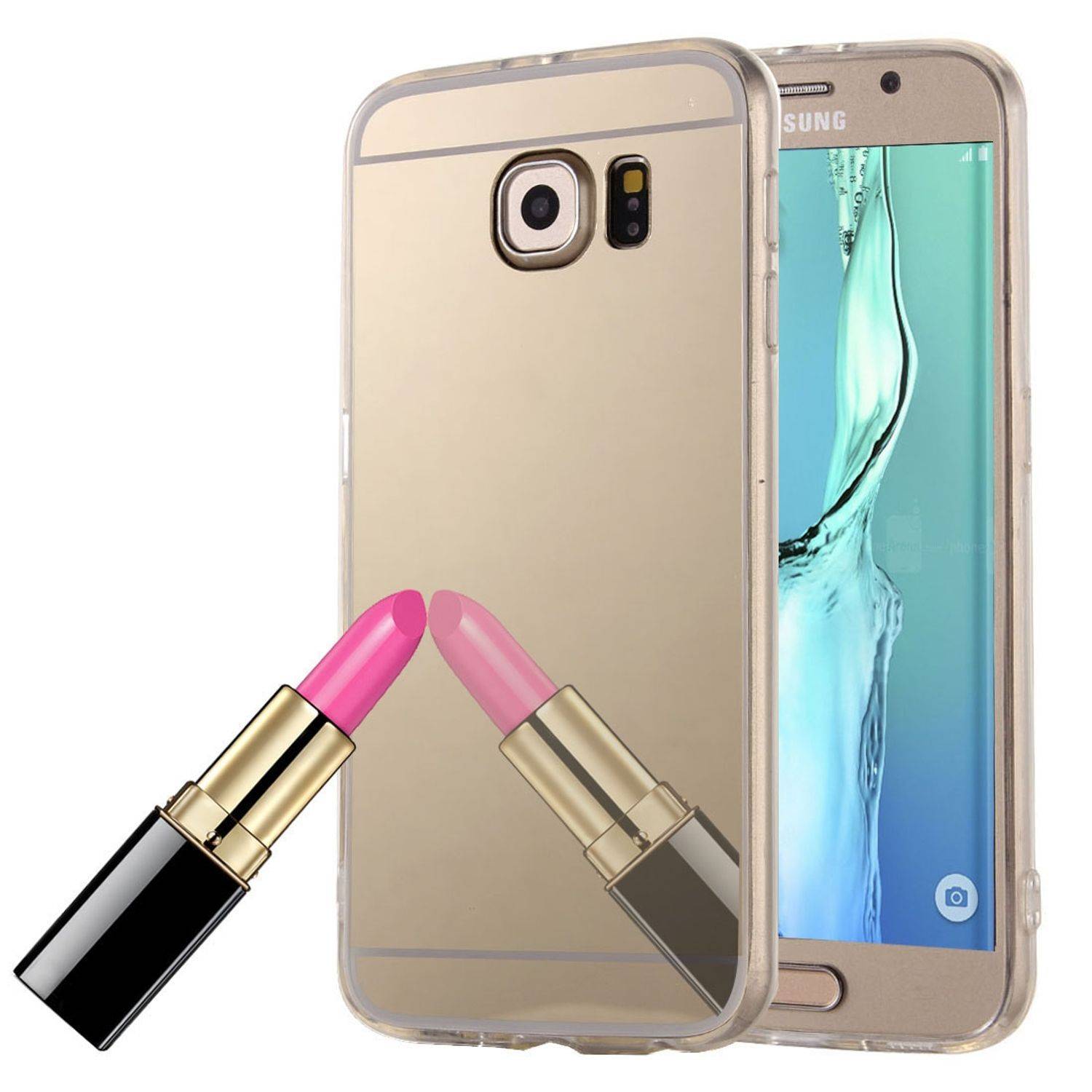Samsung Galaxy S6 Edge Plus Handyhülle Backcover Gold