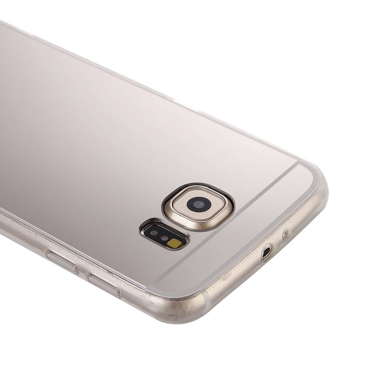 Samsung Galaxy S6 Edge Plus Handyhülle Backcover Silber