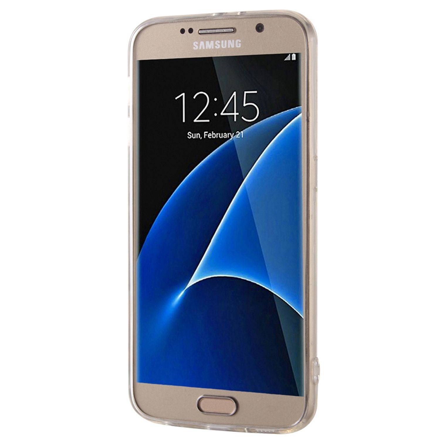 Samsung Galaxy S7 Edge Handyhülle Backcover Schwarz