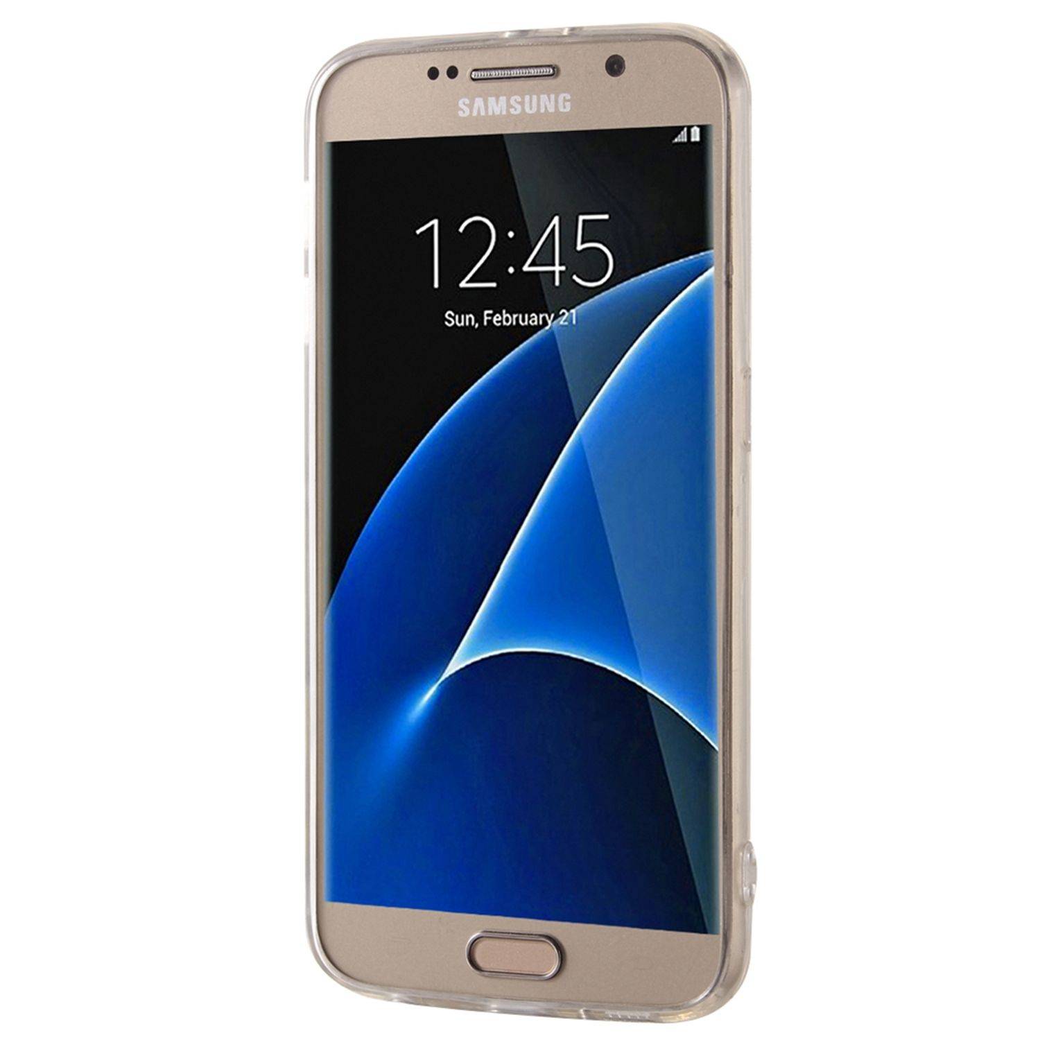 Samsung Galaxy S7 Edge Handyhülle Backcover Silber